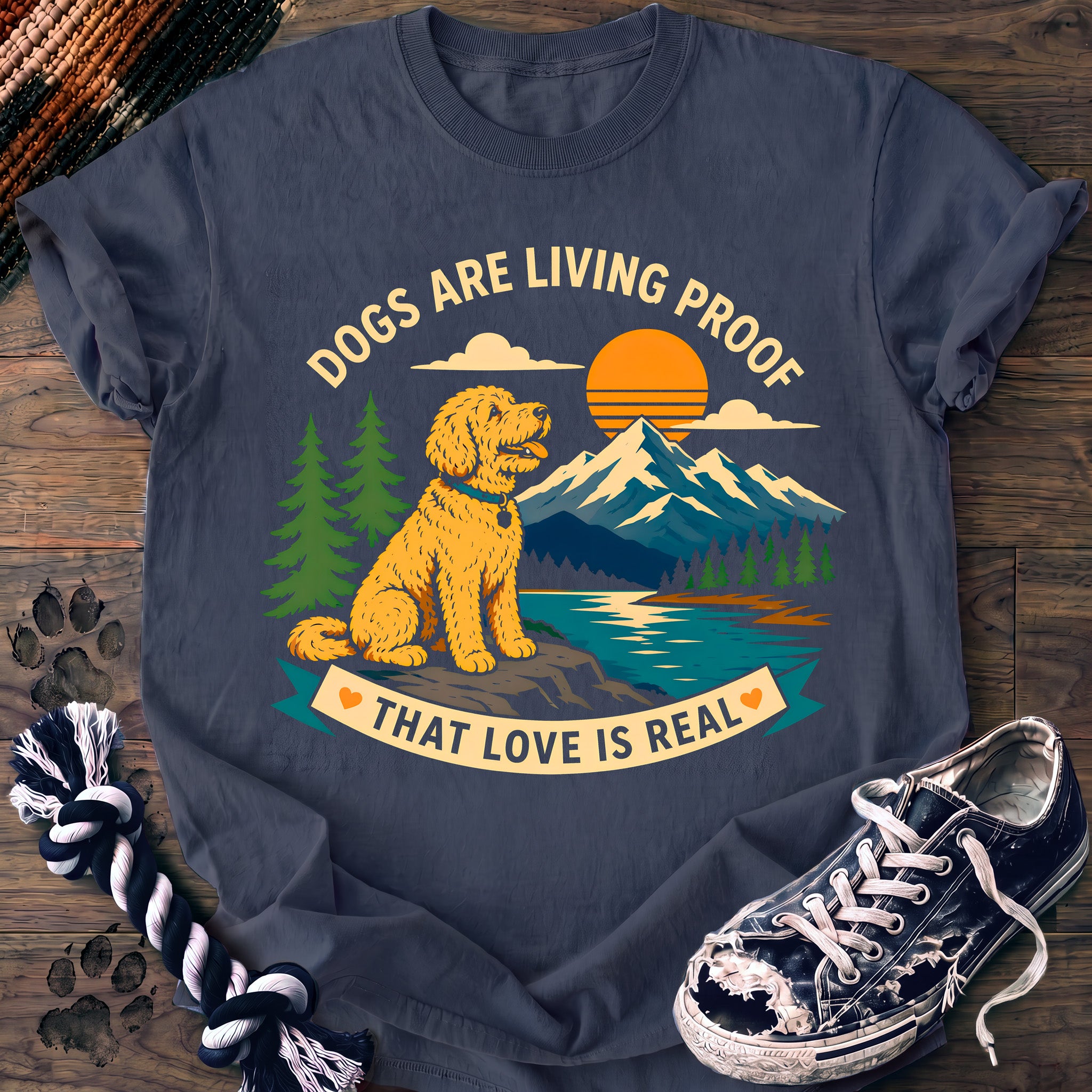 PAWSSION CLUB t-shirt in BlueJean color - SKU PC-0221