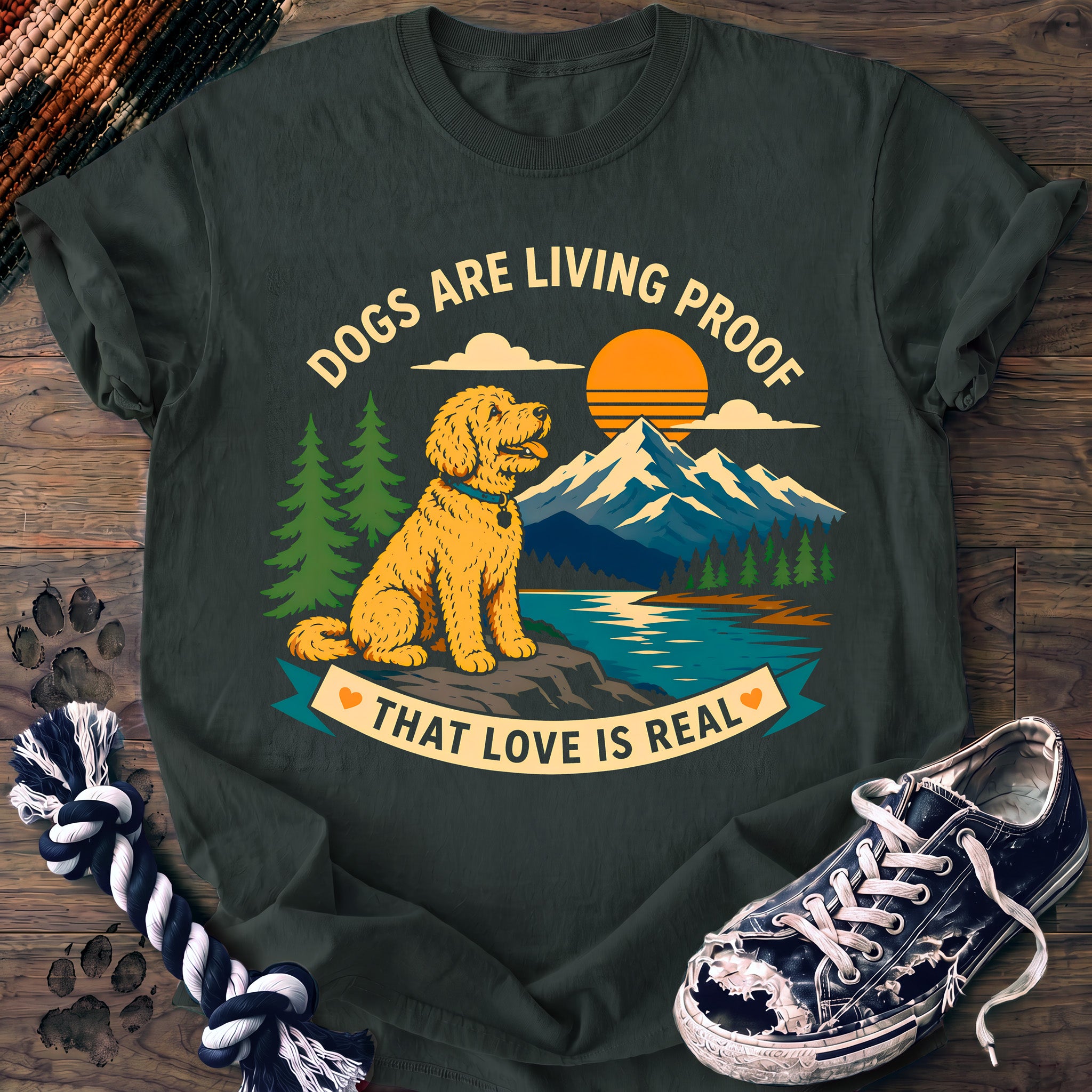 PAWSSION CLUB t-shirt in BlueSpruce color - SKU PC-0221