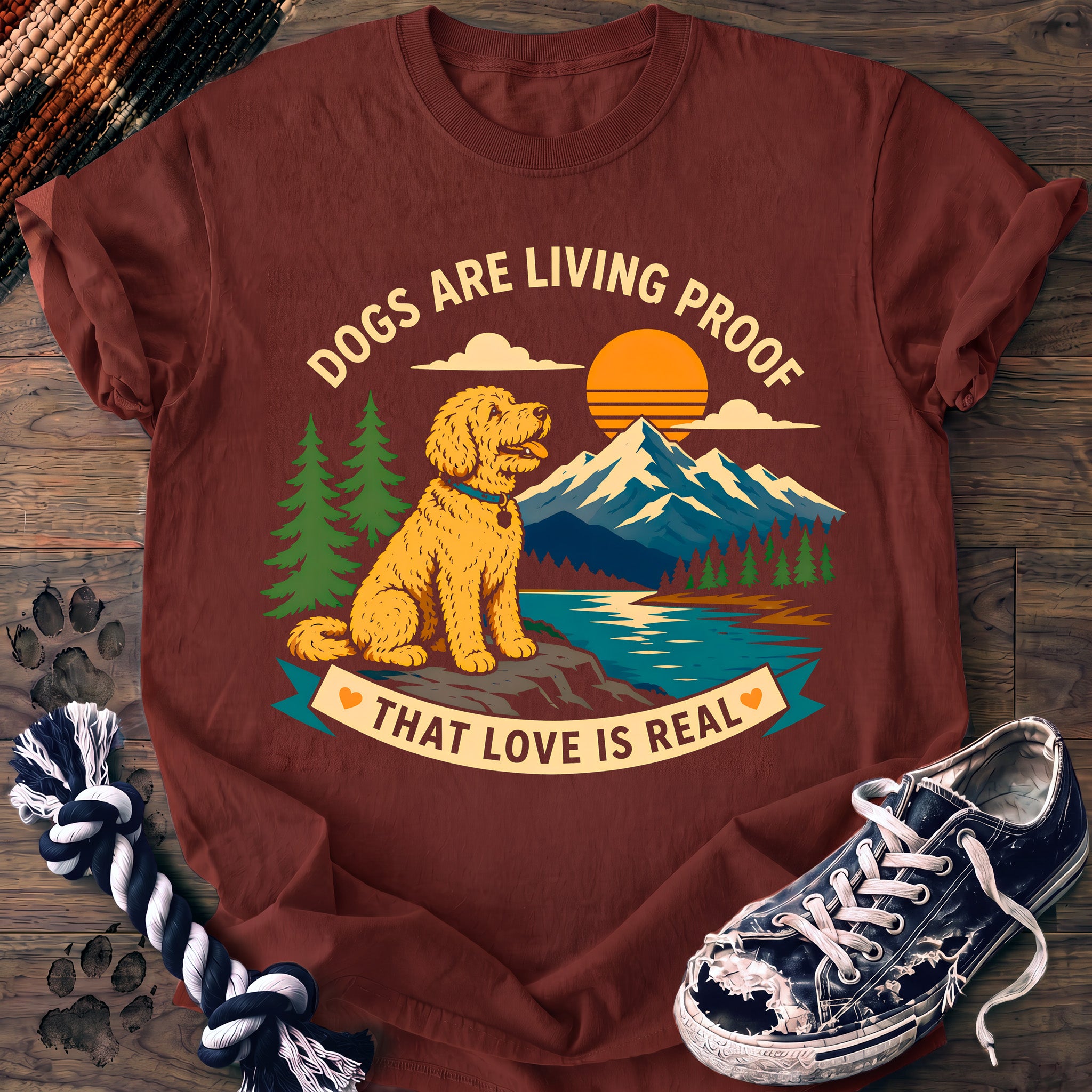 PAWSSION CLUB t-shirt in Brick color - SKU PC-0221