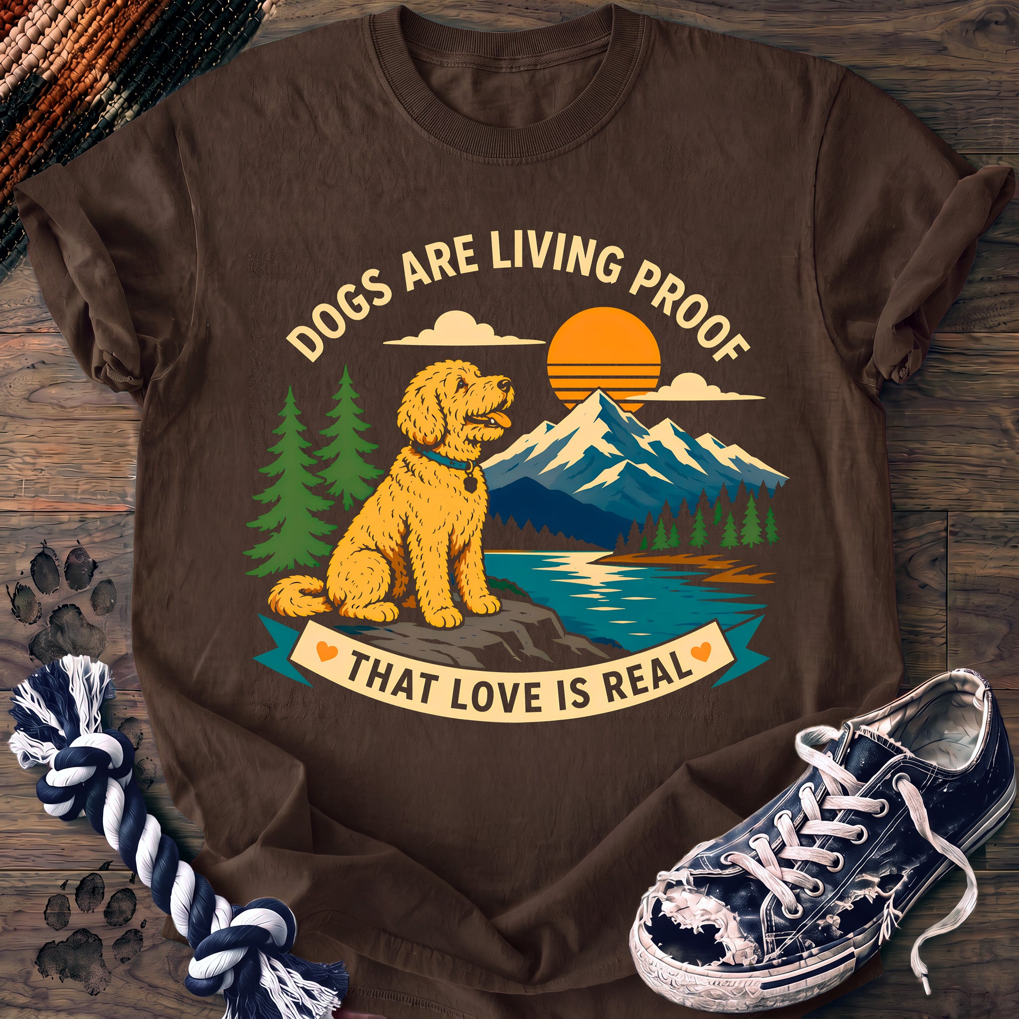 PAWSSION CLUB t-shirt in Espresso color - SKU PC-0221