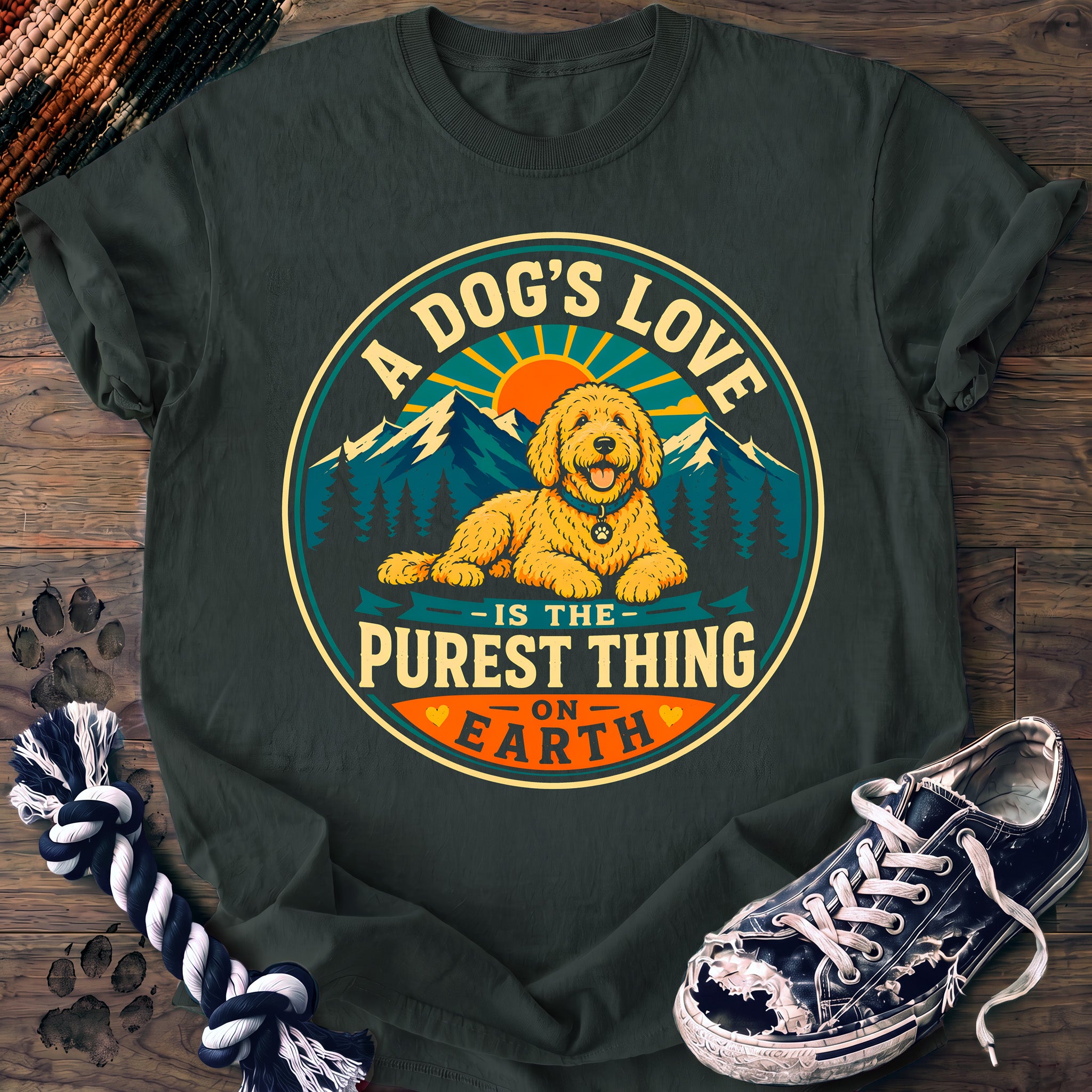 PAWSSION CLUB t-shirt in BlueSpruce color - SKU PC-0222