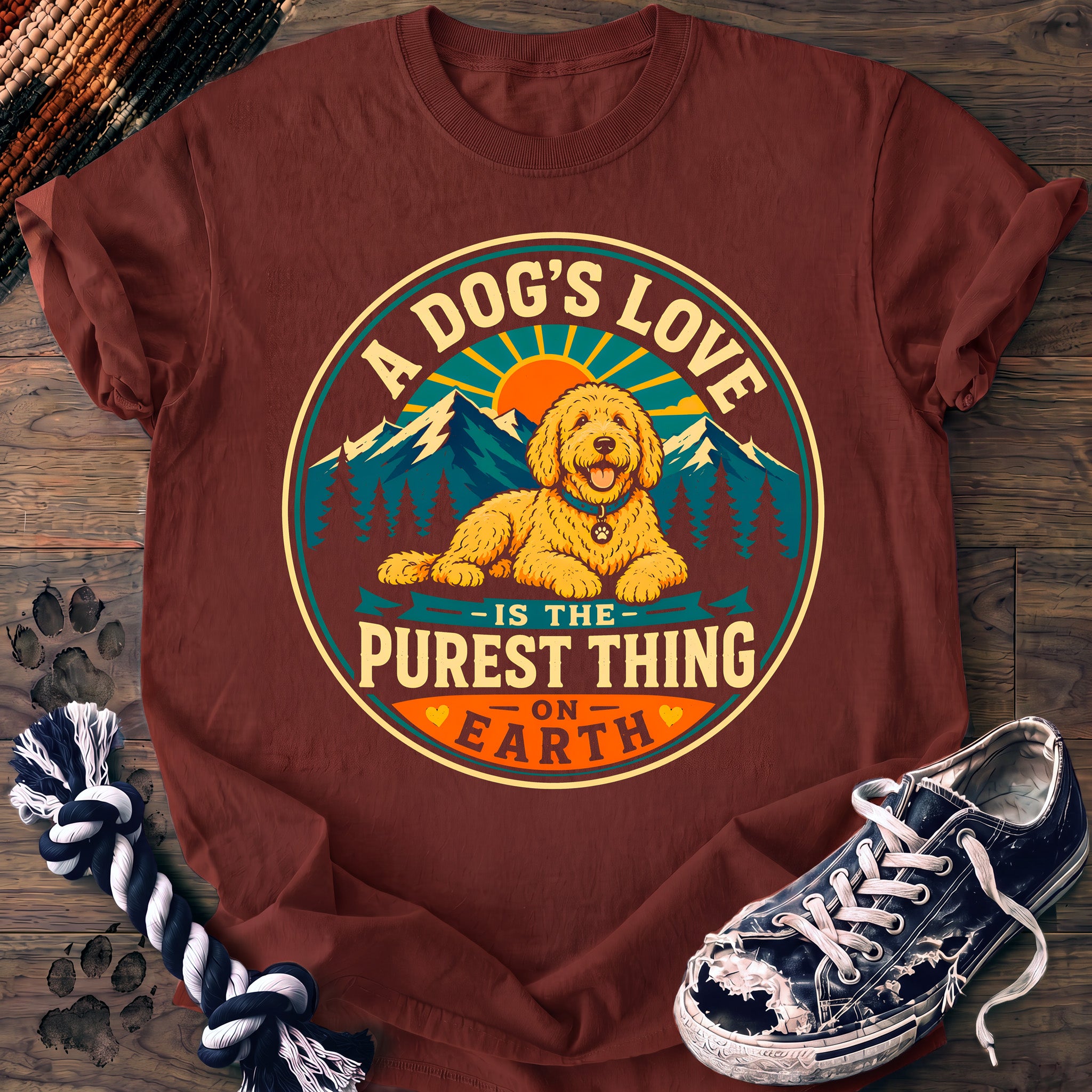 PAWSSION CLUB t-shirt in Brick color - SKU PC-0222