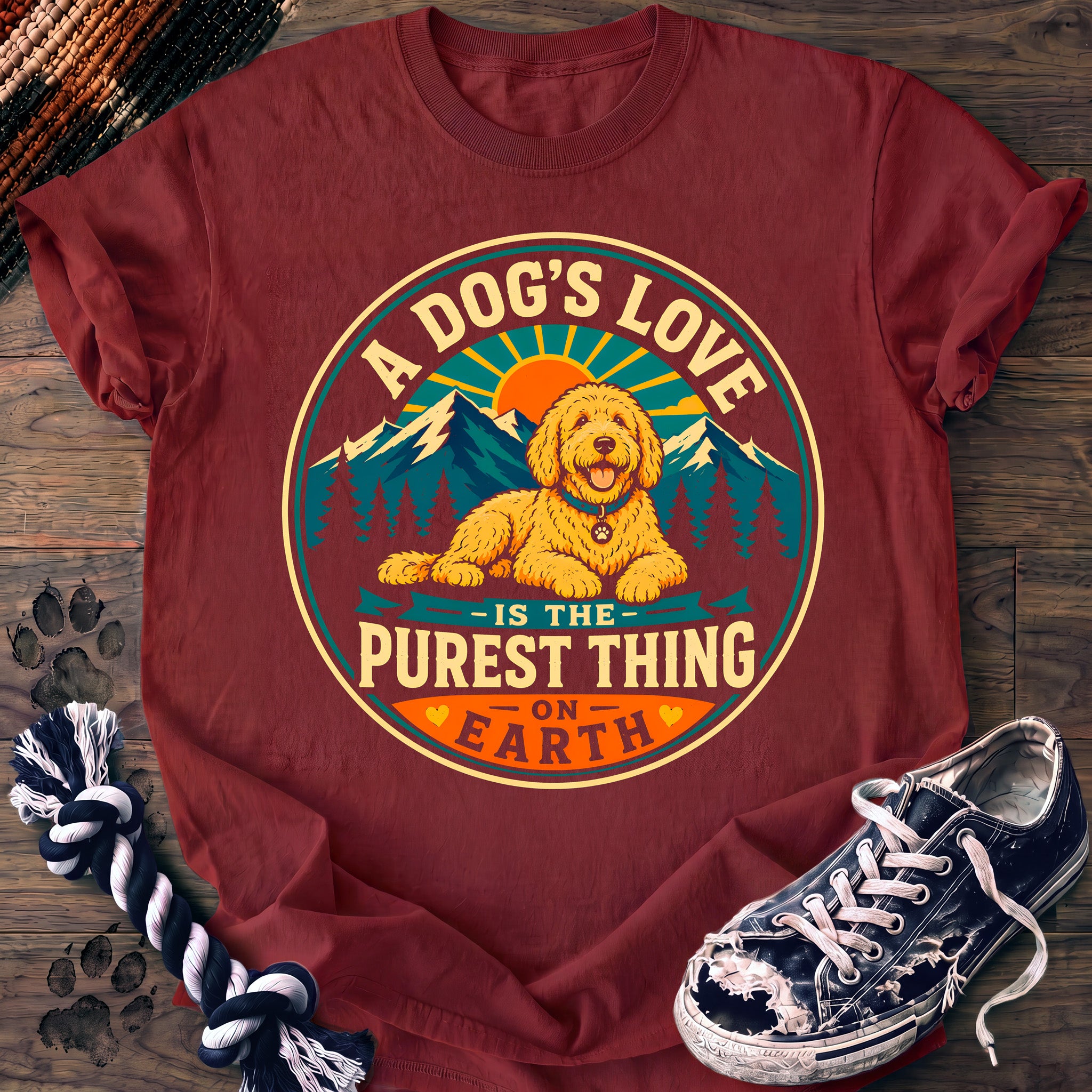 PAWSSION CLUB t-shirt in Chili color - SKU PC-0222