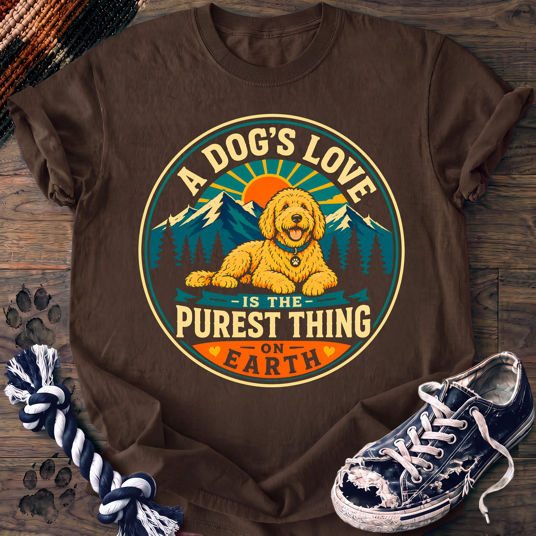 PAWSSION CLUB t-shirt in Espresso color - SKU PC-0222