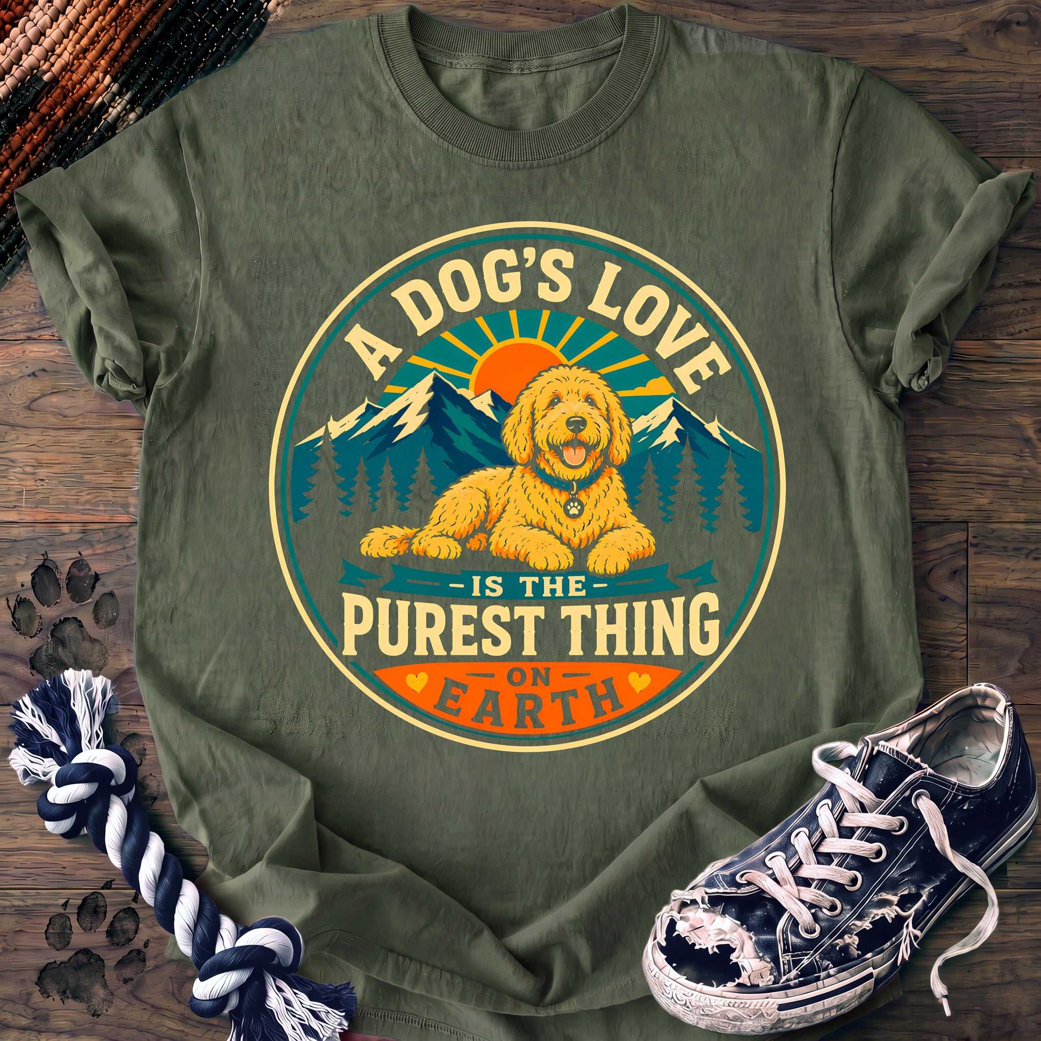 PAWSSION CLUB t-shirt in LightGreen color - SKU PC-0222