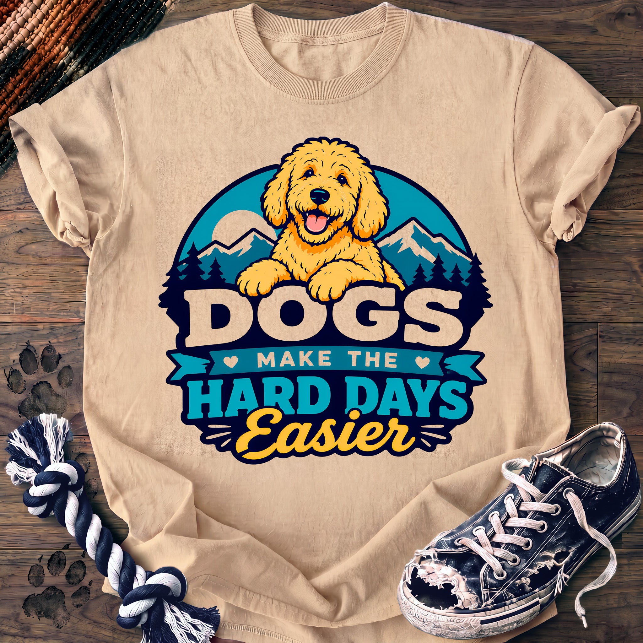 PAWSSION CLUB t-shirt in Ivory color - SKU PC-0223