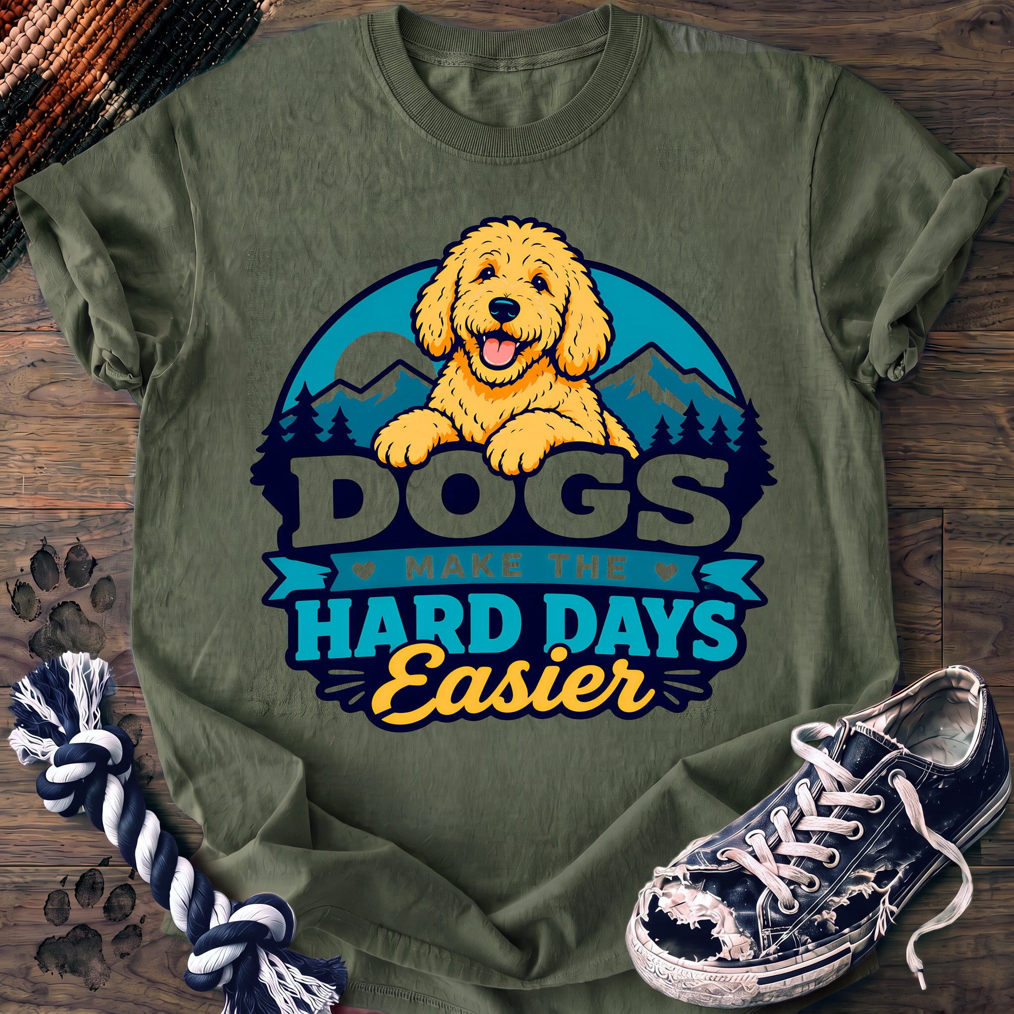 PAWSSION CLUB t-shirt in LightGreen color - SKU PC-0223