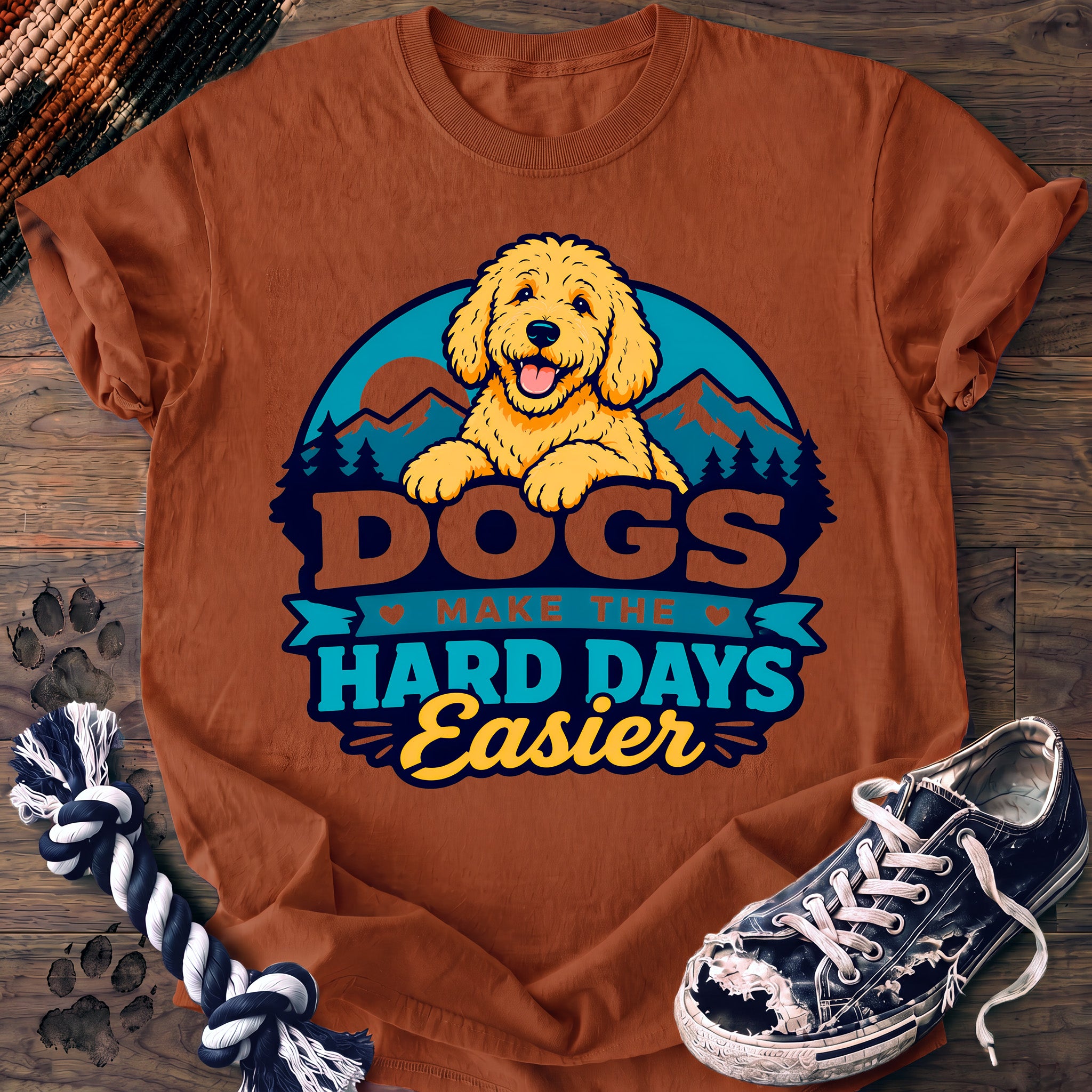 PAWSSION CLUB t-shirt in Yam color - SKU PC-0223