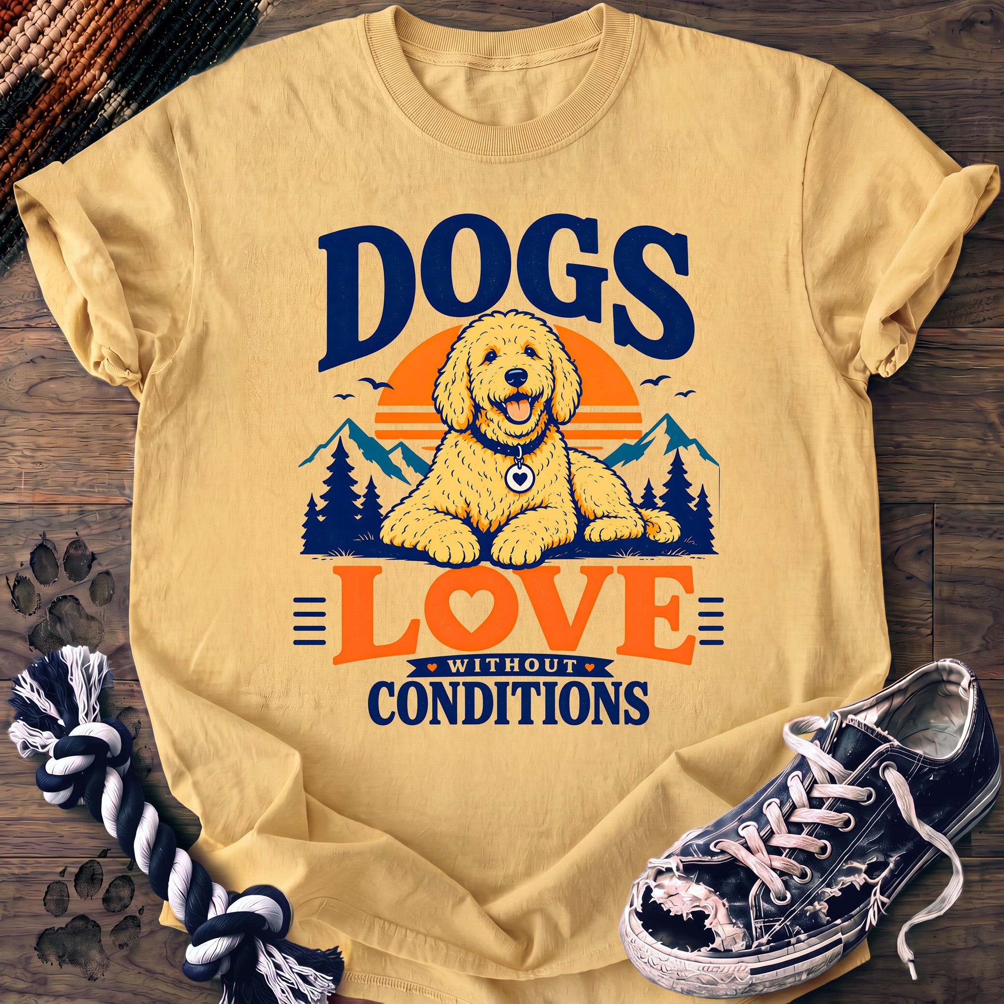 PAWSSION CLUB t-shirt in Butter color - SKU PC-0224