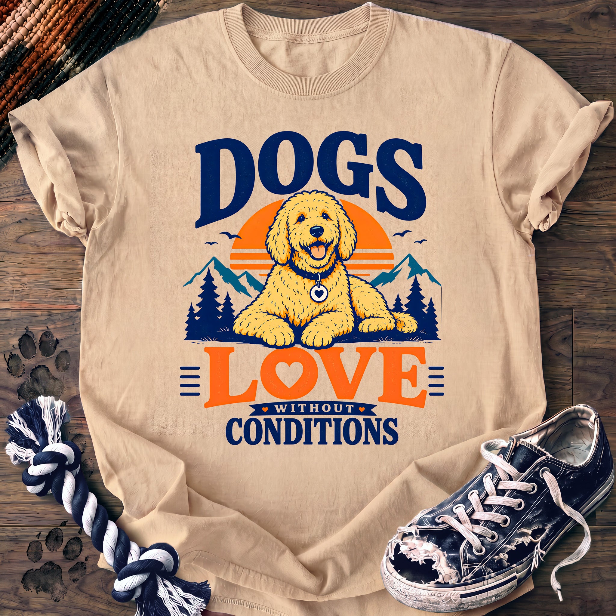 PAWSSION CLUB t-shirt in Ivory color - SKU PC-0224