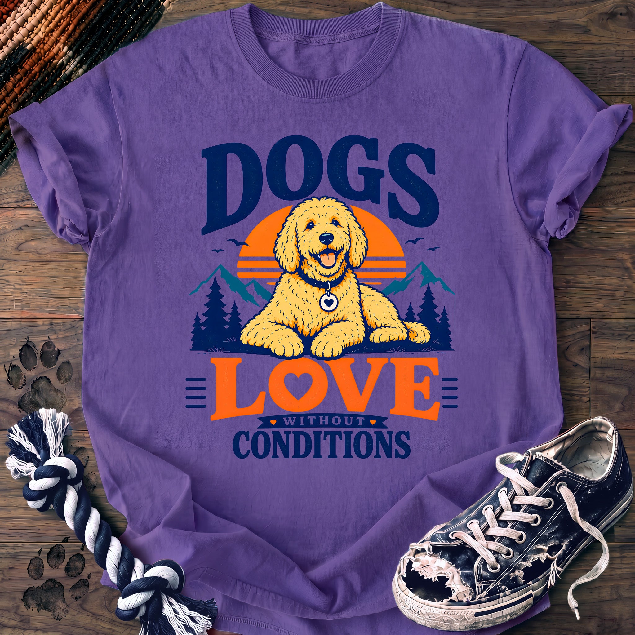 PAWSSION CLUB t-shirt in Violet color - SKU PC-0224