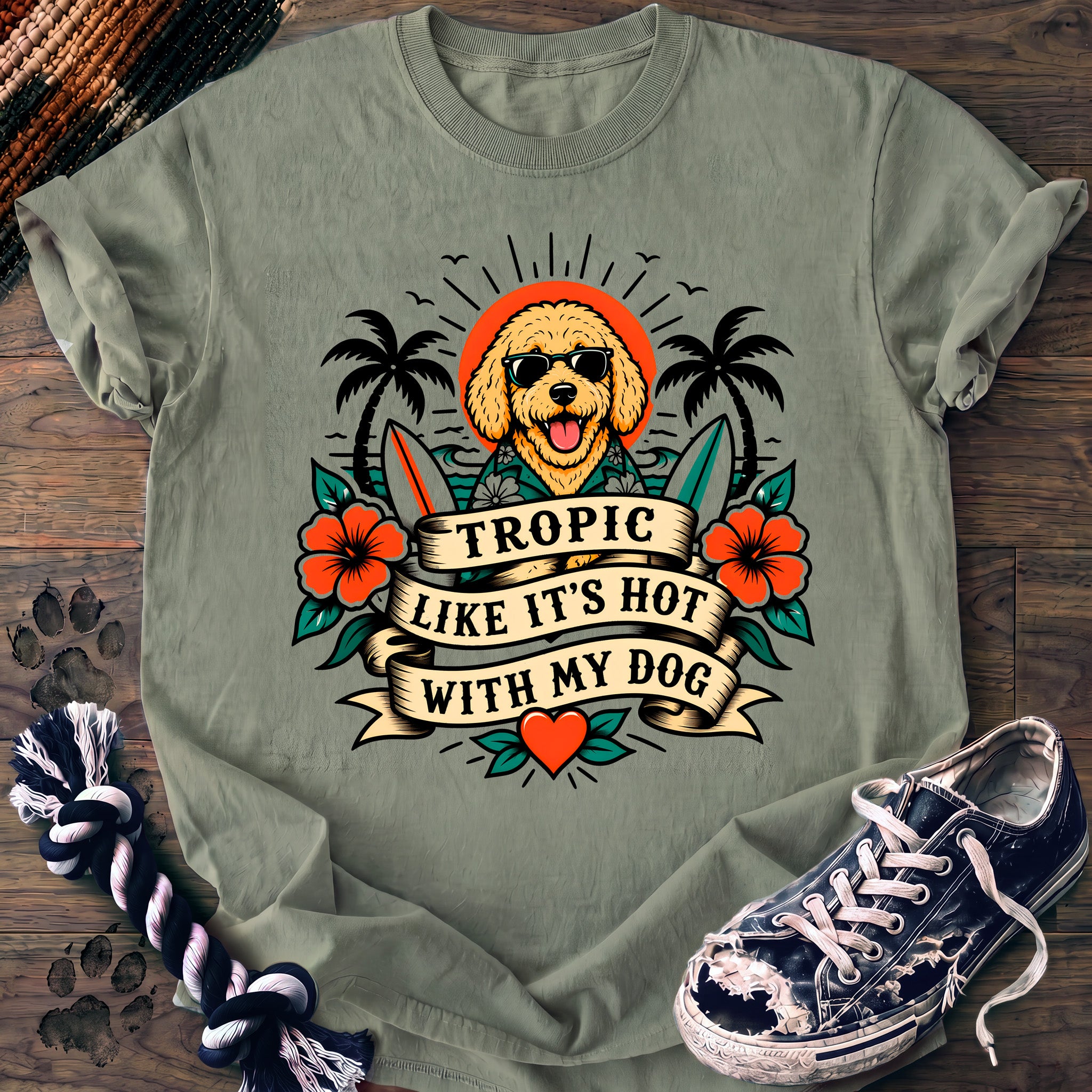 PAWSSION CLUB t-shirt in Bay color - SKU PC-0225