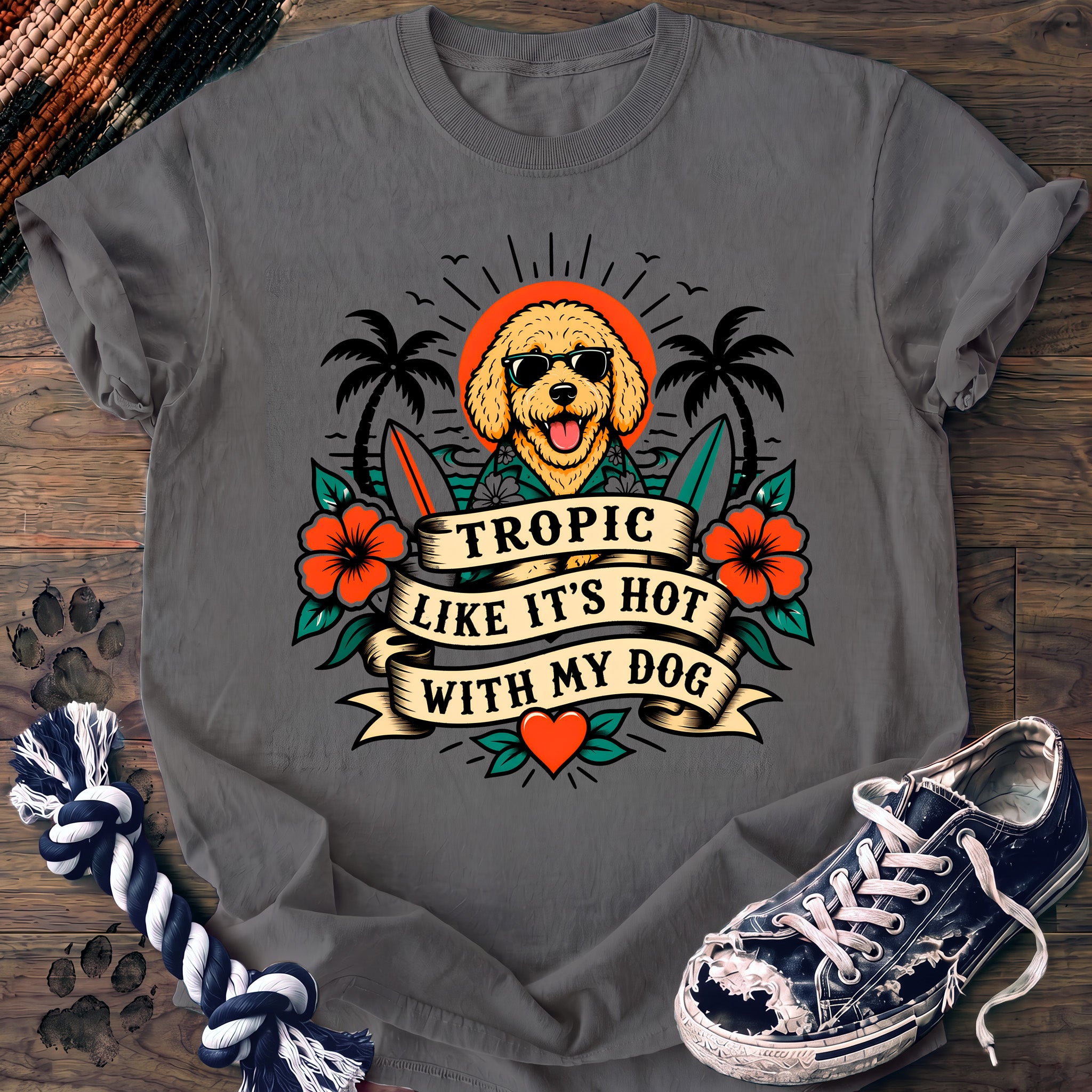 PAWSSION CLUB t-shirt in Grey color - SKU PC-0225