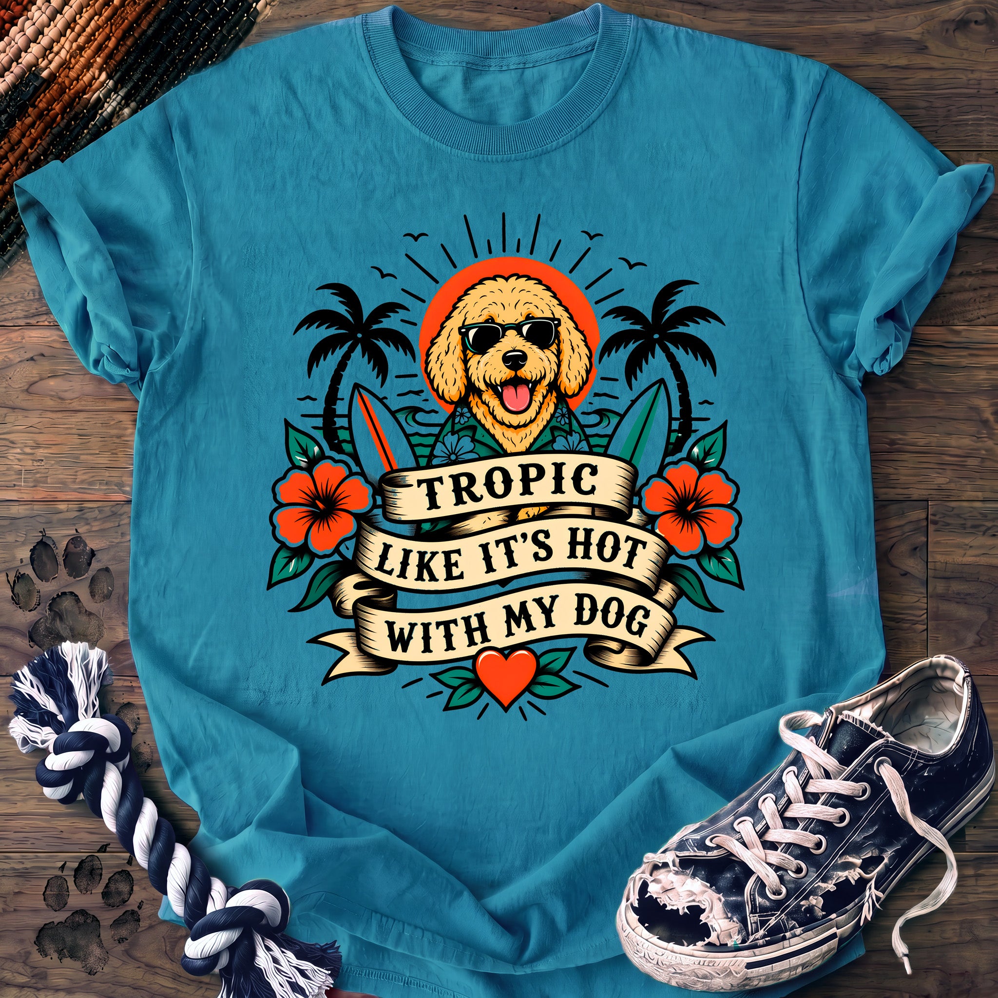 PAWSSION CLUB t-shirt in Sapphire color - SKU PC-0225