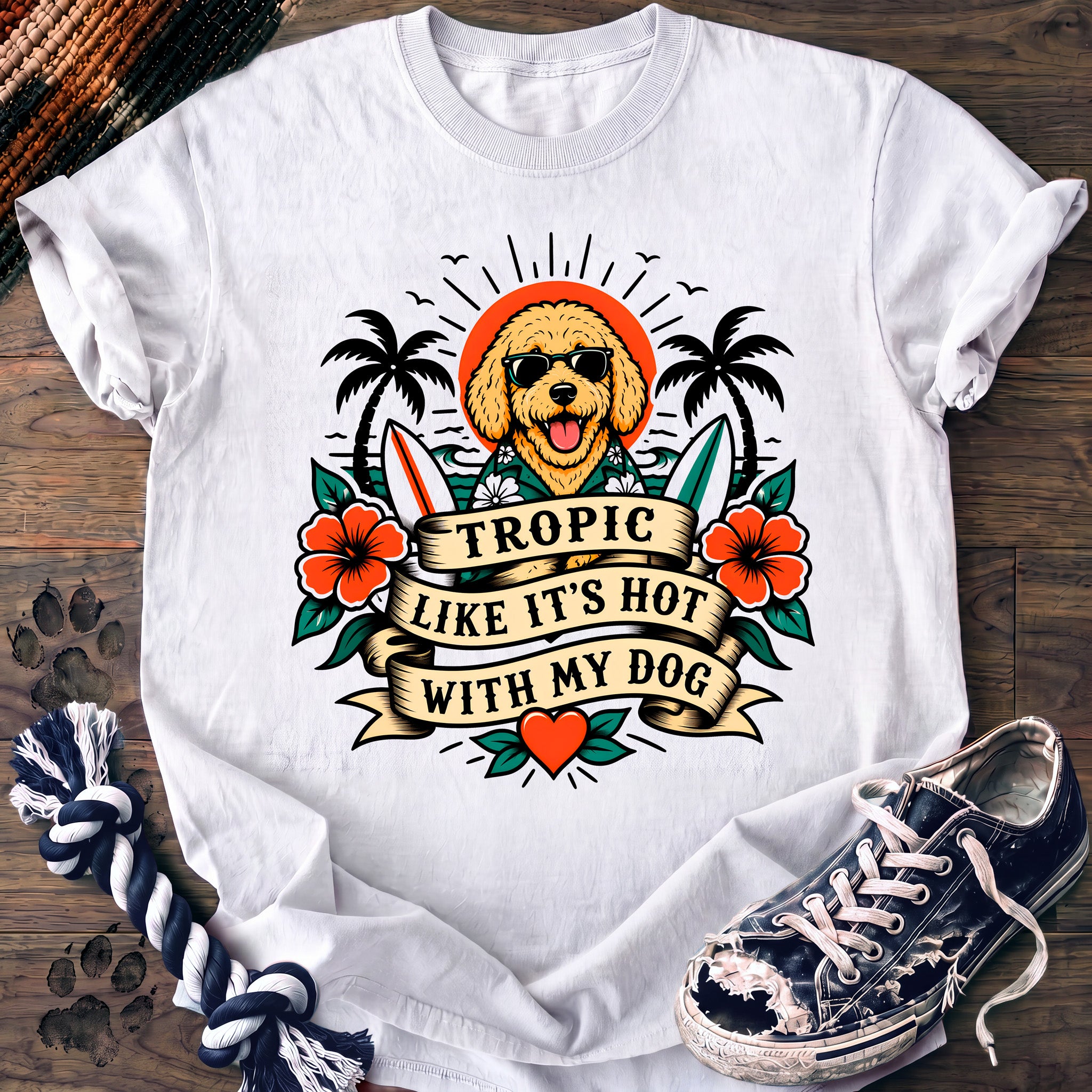 PAWSSION CLUB t-shirt in White color - SKU PC-0225