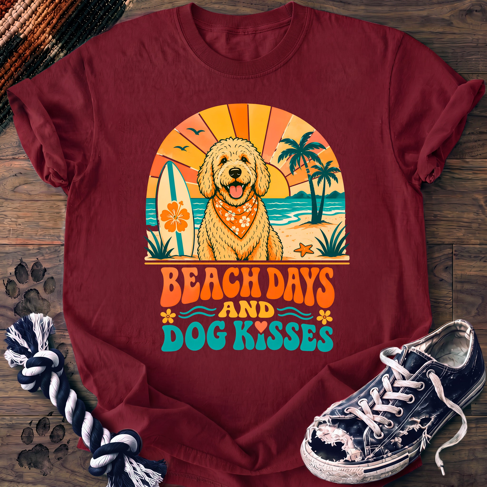 PAWSSION CLUB t-shirt in Crimson color - SKU PC-0226
