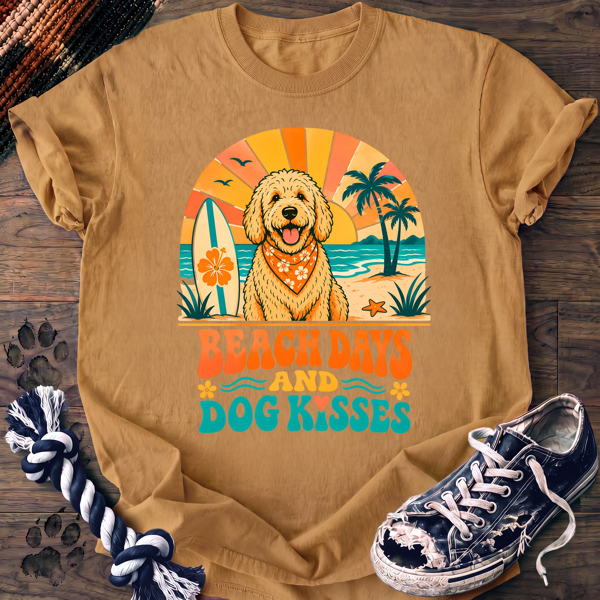 PAWSSION CLUB t-shirt in Mustard color - SKU PC-0226