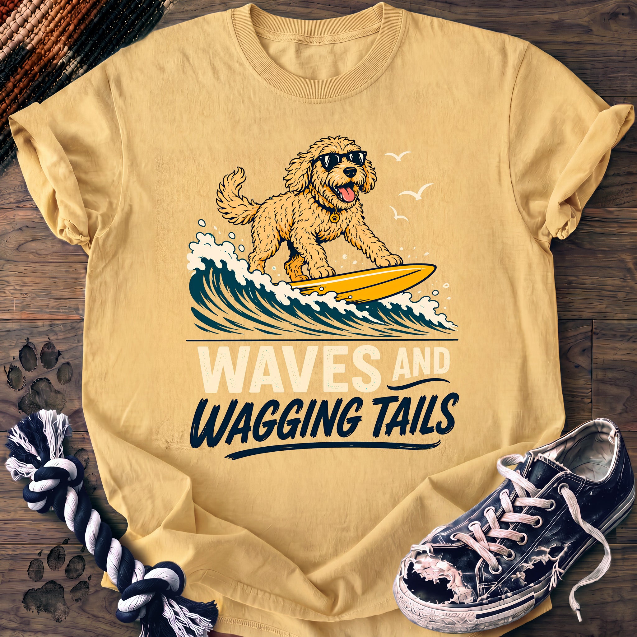 PAWSSION CLUB t-shirt in Butter color - SKU PC-0227