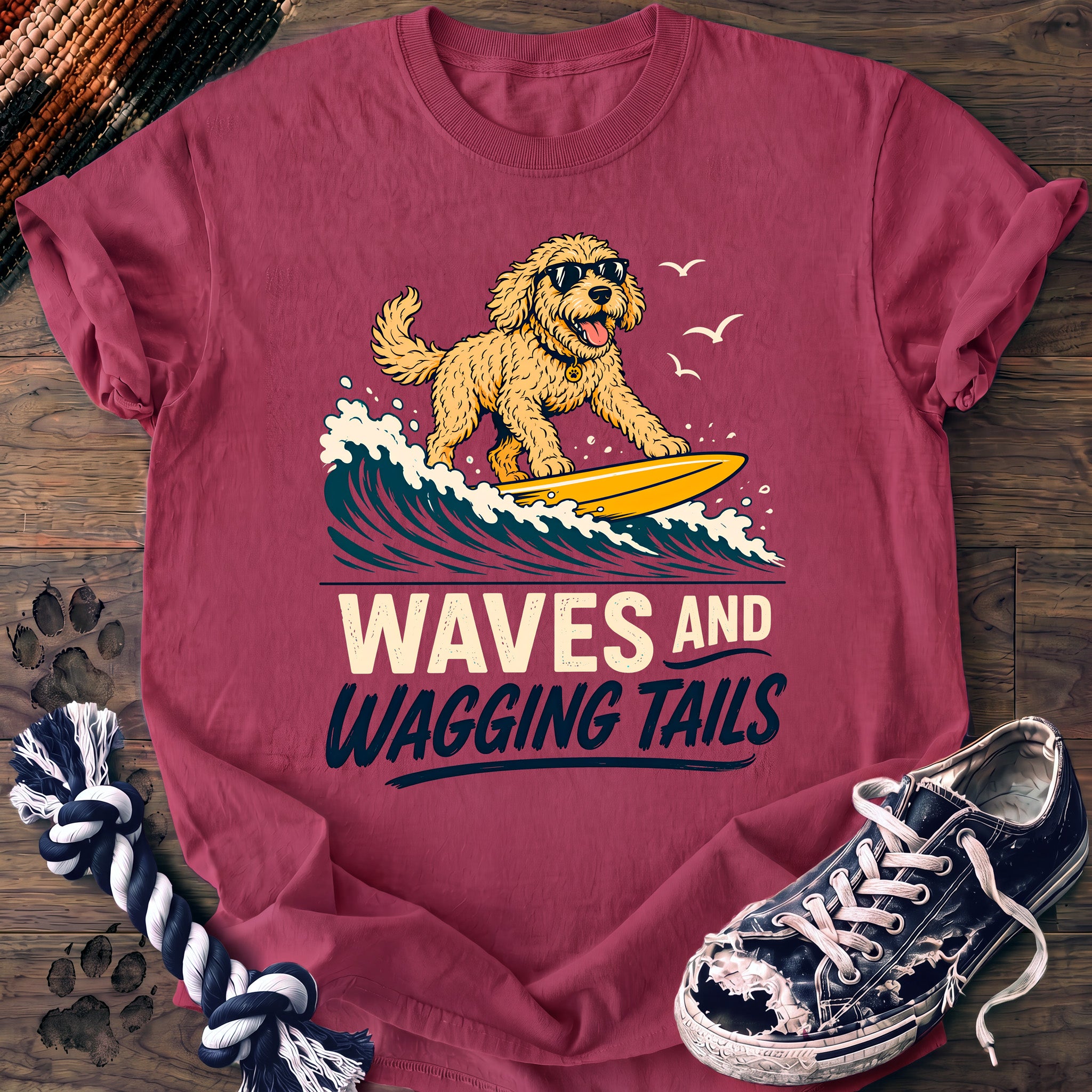 PAWSSION CLUB t-shirt in Crunchberry color - SKU PC-0227