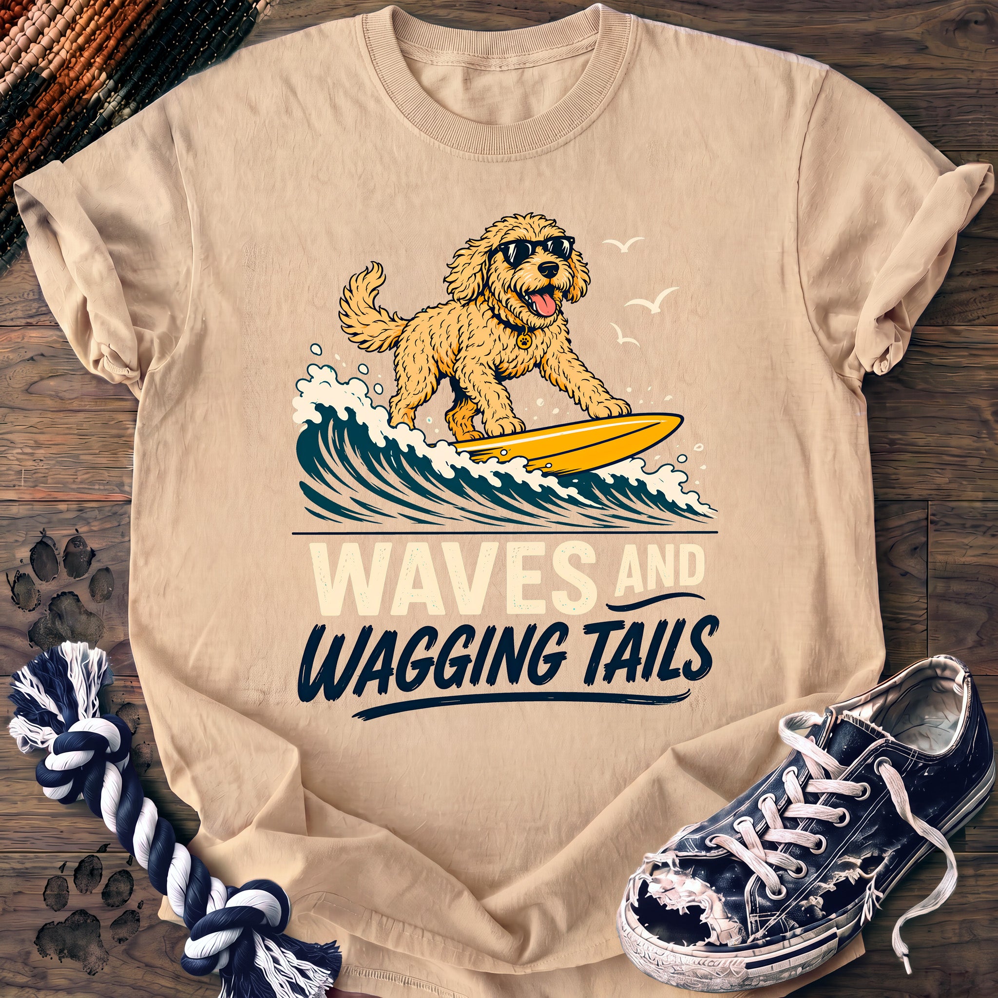 PAWSSION CLUB t-shirt in Ivory color - SKU PC-0227
