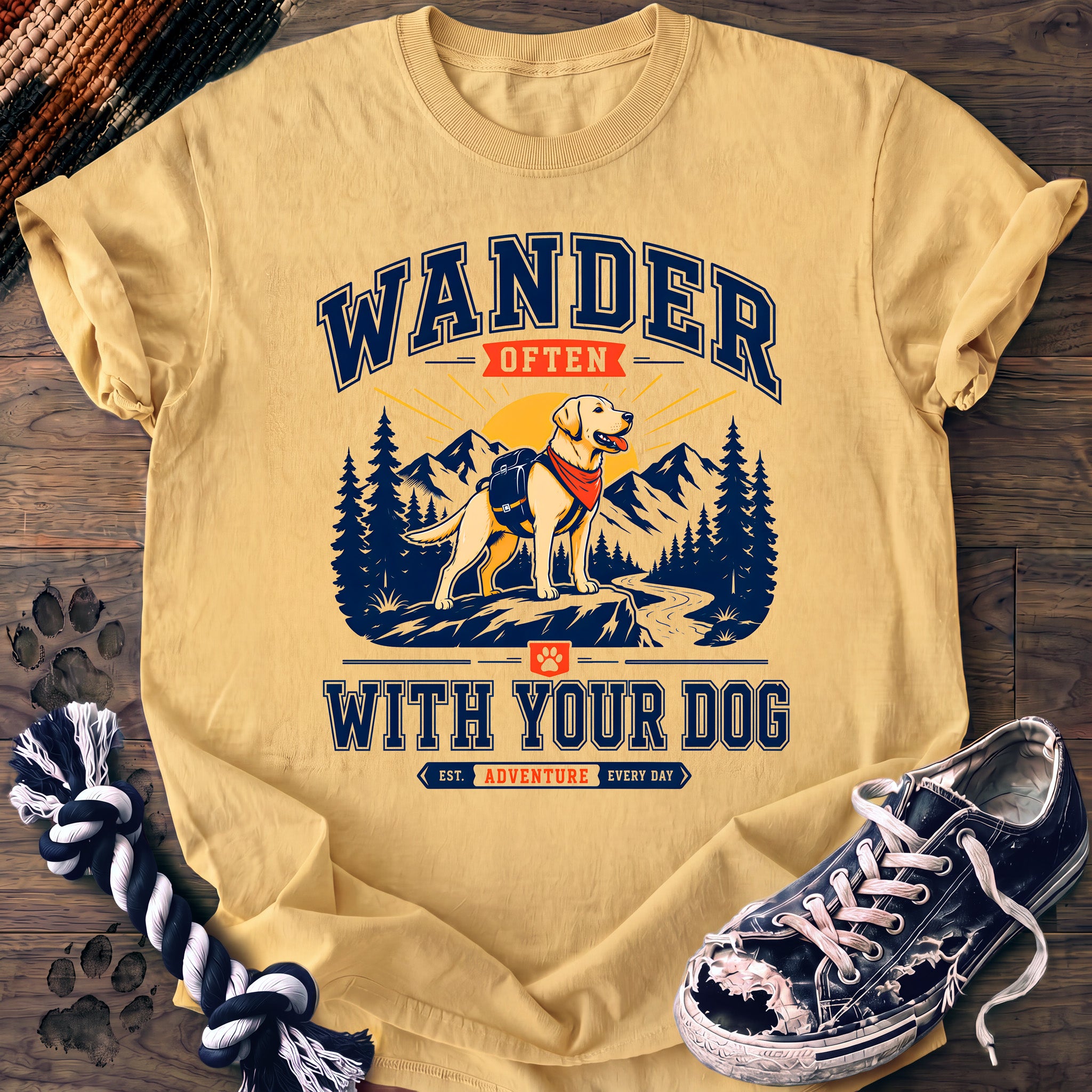 PAWSSION CLUB t-shirt in Butter color - SKU PC-0228