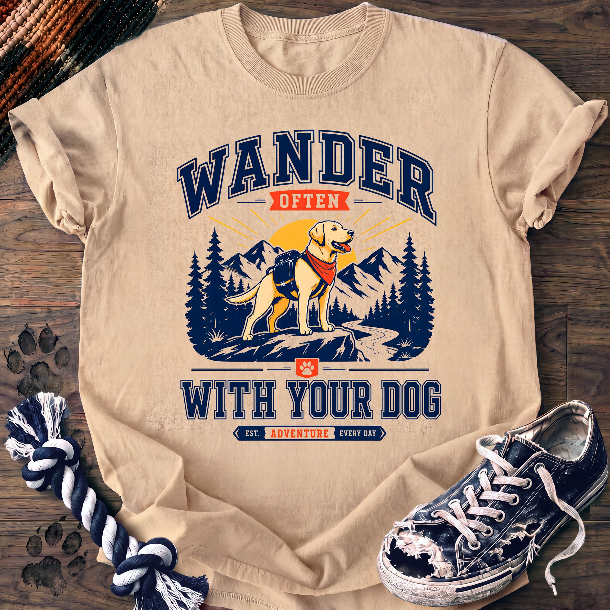 PAWSSION CLUB t-shirt in Ivory color - SKU PC-0228