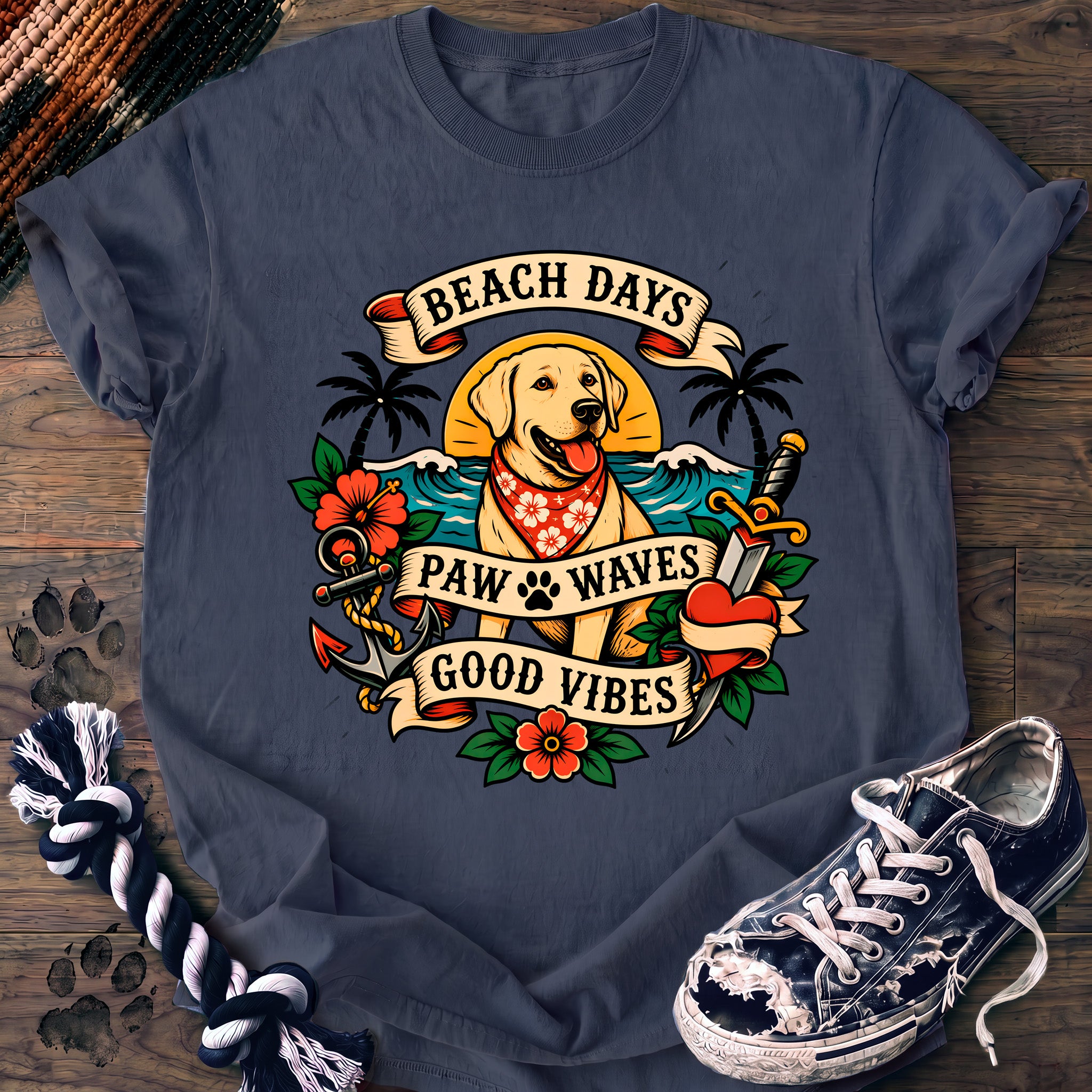 PAWSSION CLUB t-shirt in BlueJean color - SKU PC-0229