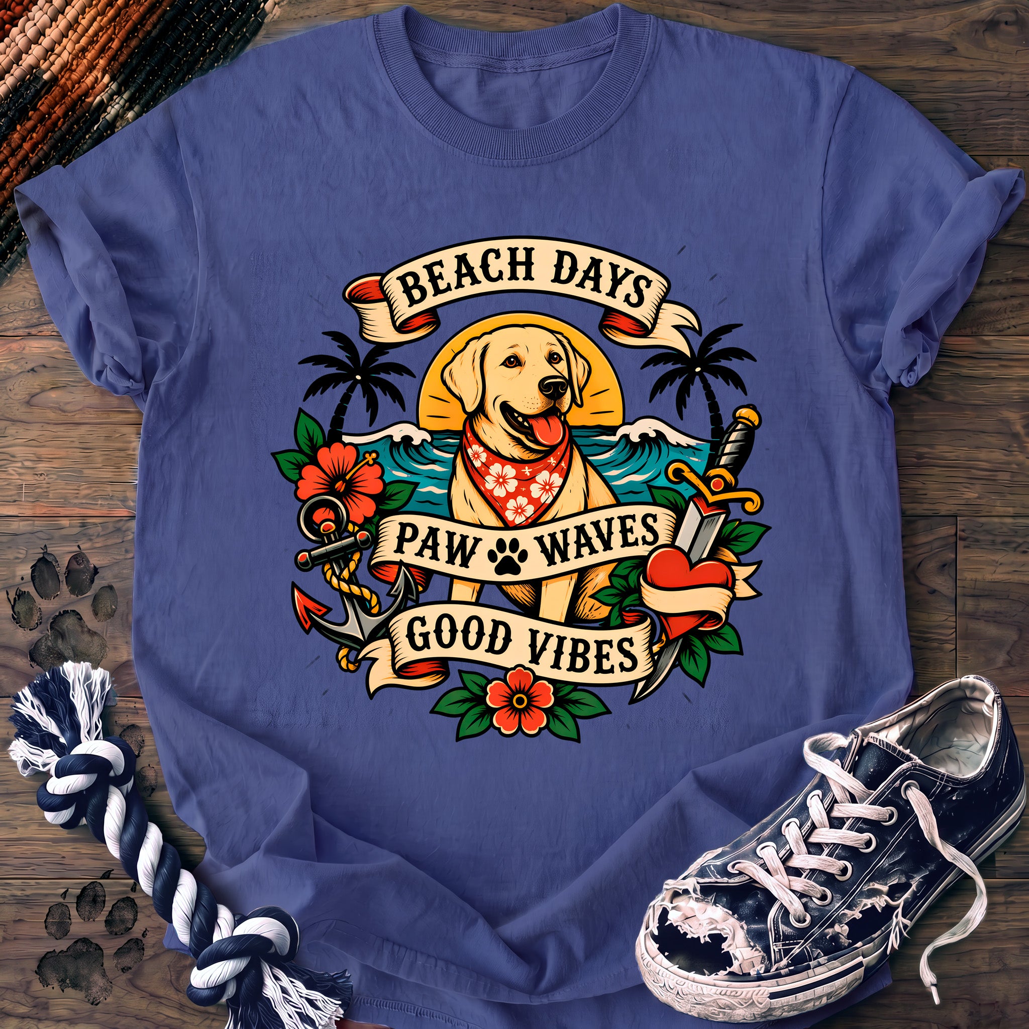 PAWSSION CLUB t-shirt in FloBlue color - SKU PC-0229