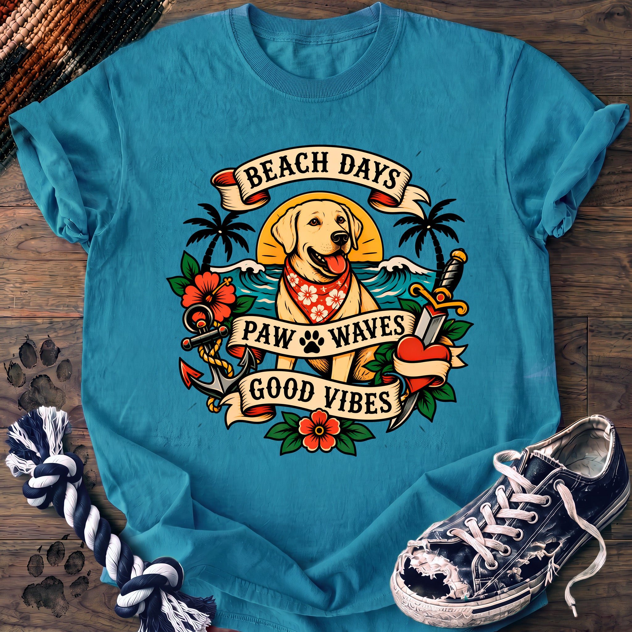 PAWSSION CLUB t-shirt in Sapphire color - SKU PC-0229