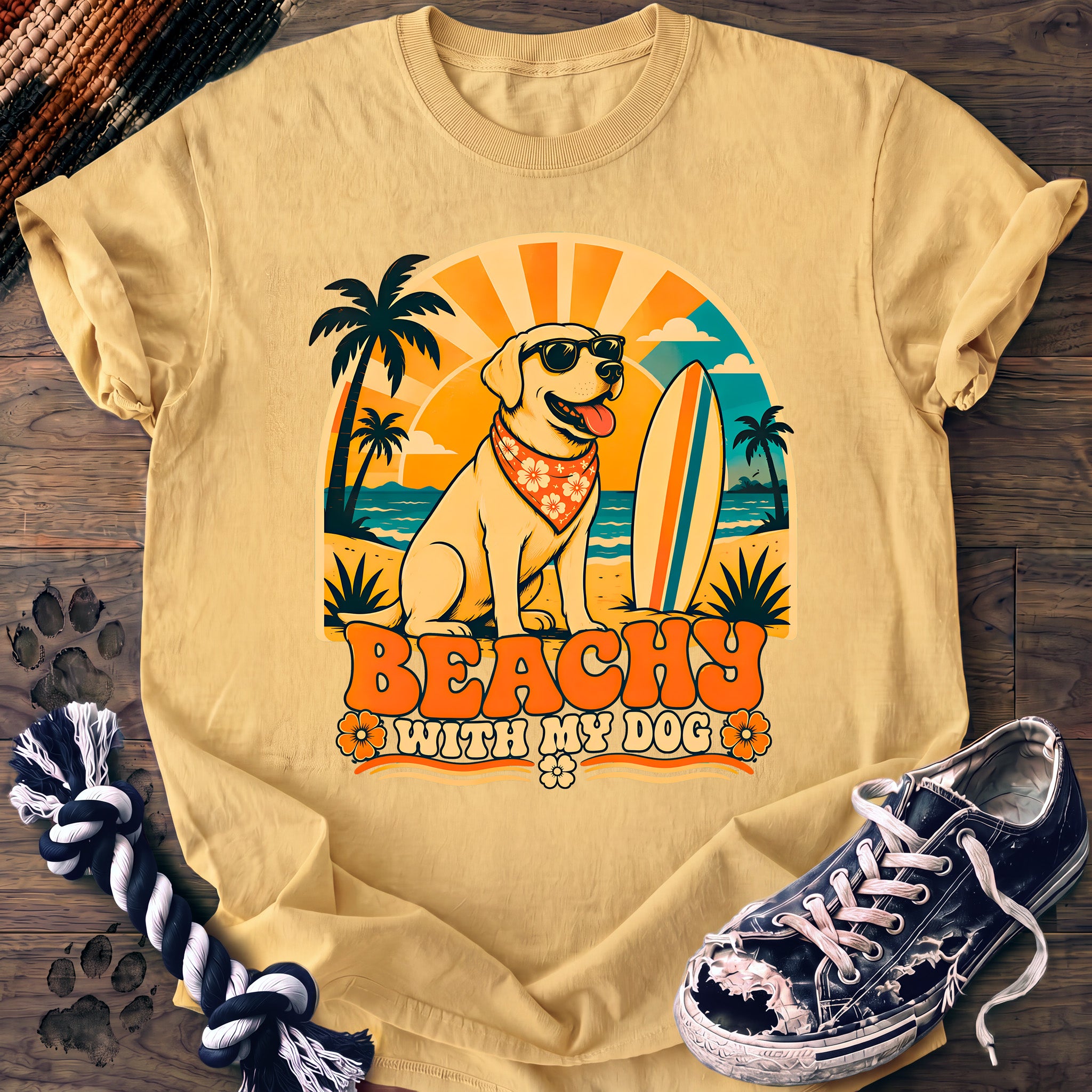 PAWSSION CLUB t-shirt in Butter color - SKU PC-0230
