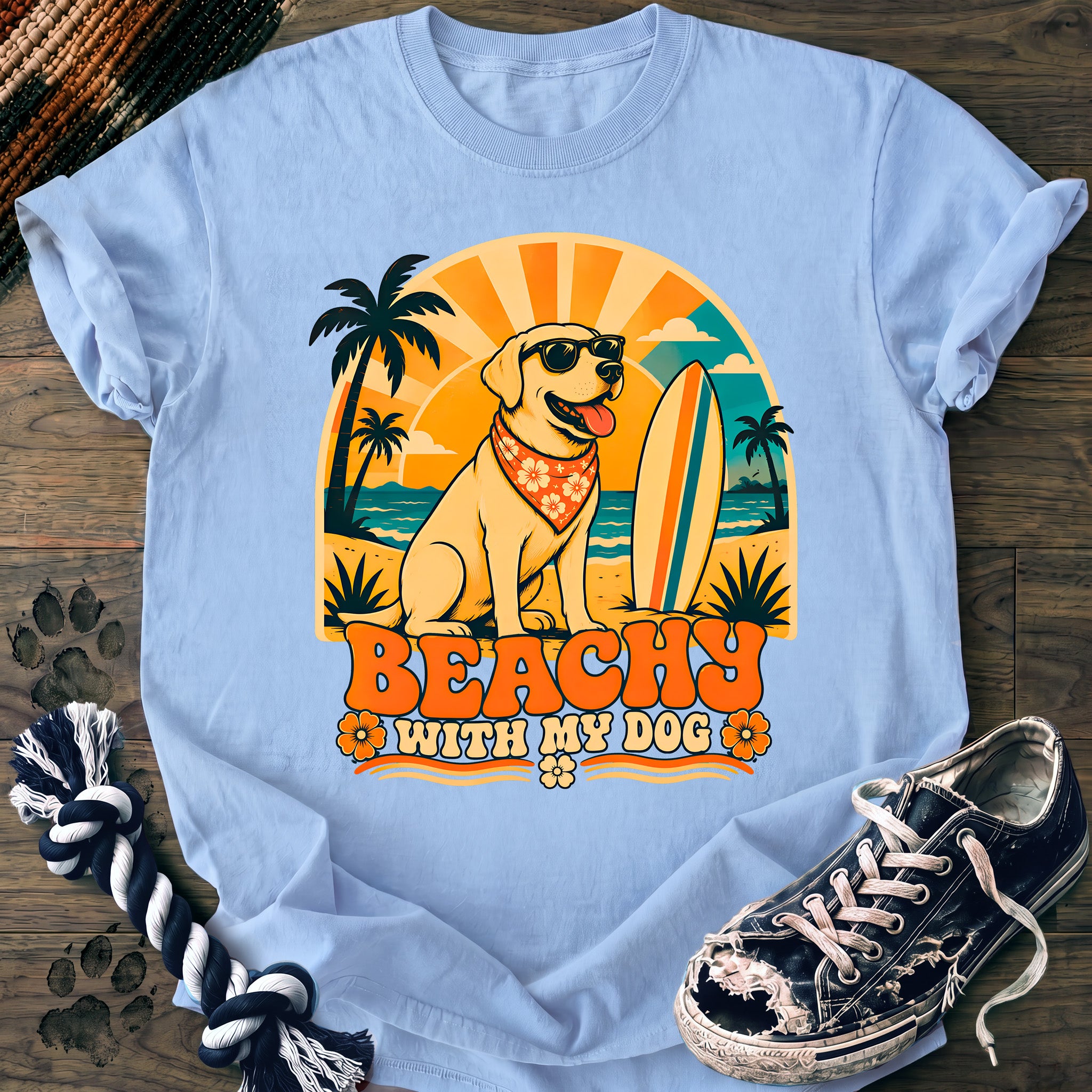 PAWSSION CLUB t-shirt in Chambray color - SKU PC-0230