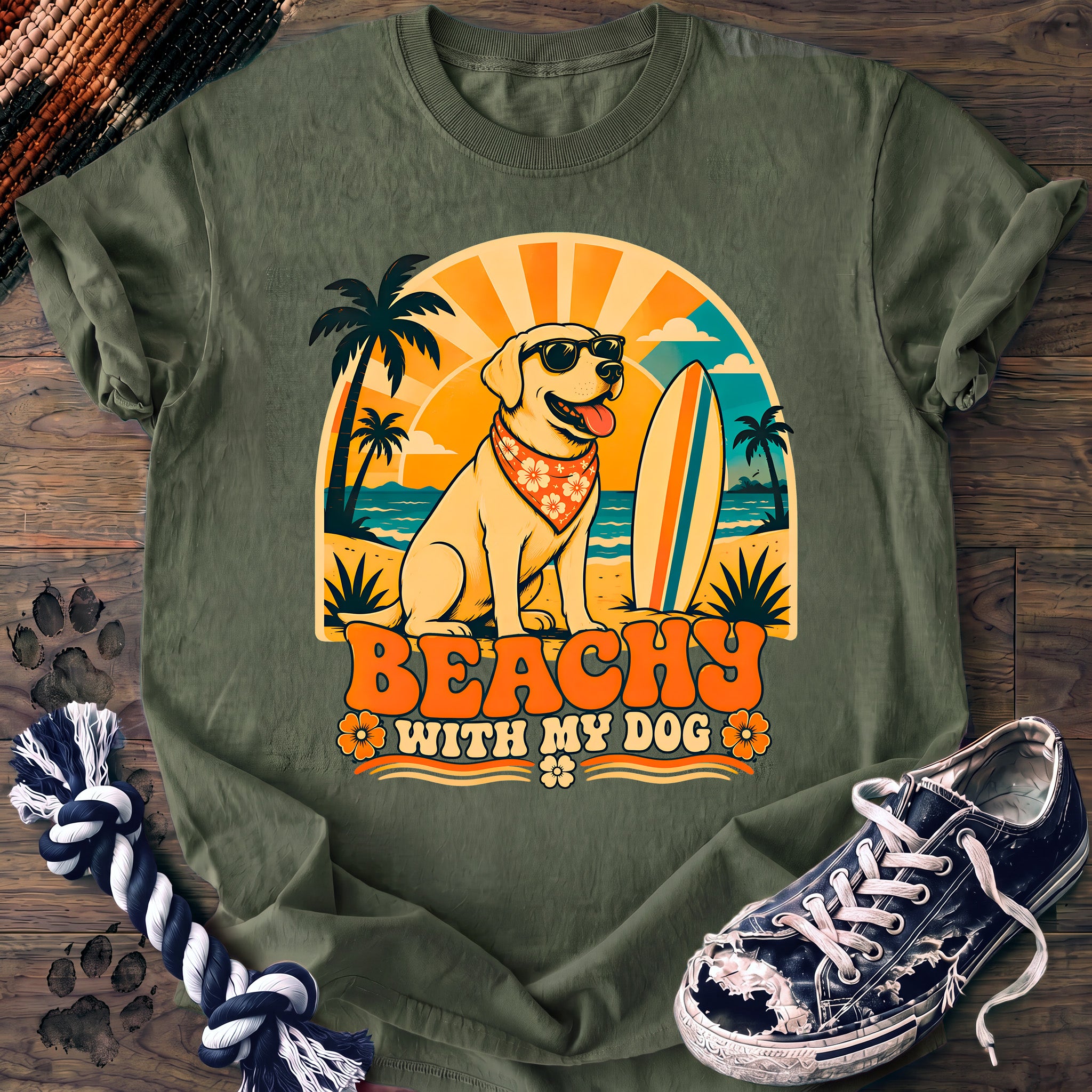 PAWSSION CLUB t-shirt in LightGreen color - SKU PC-0230