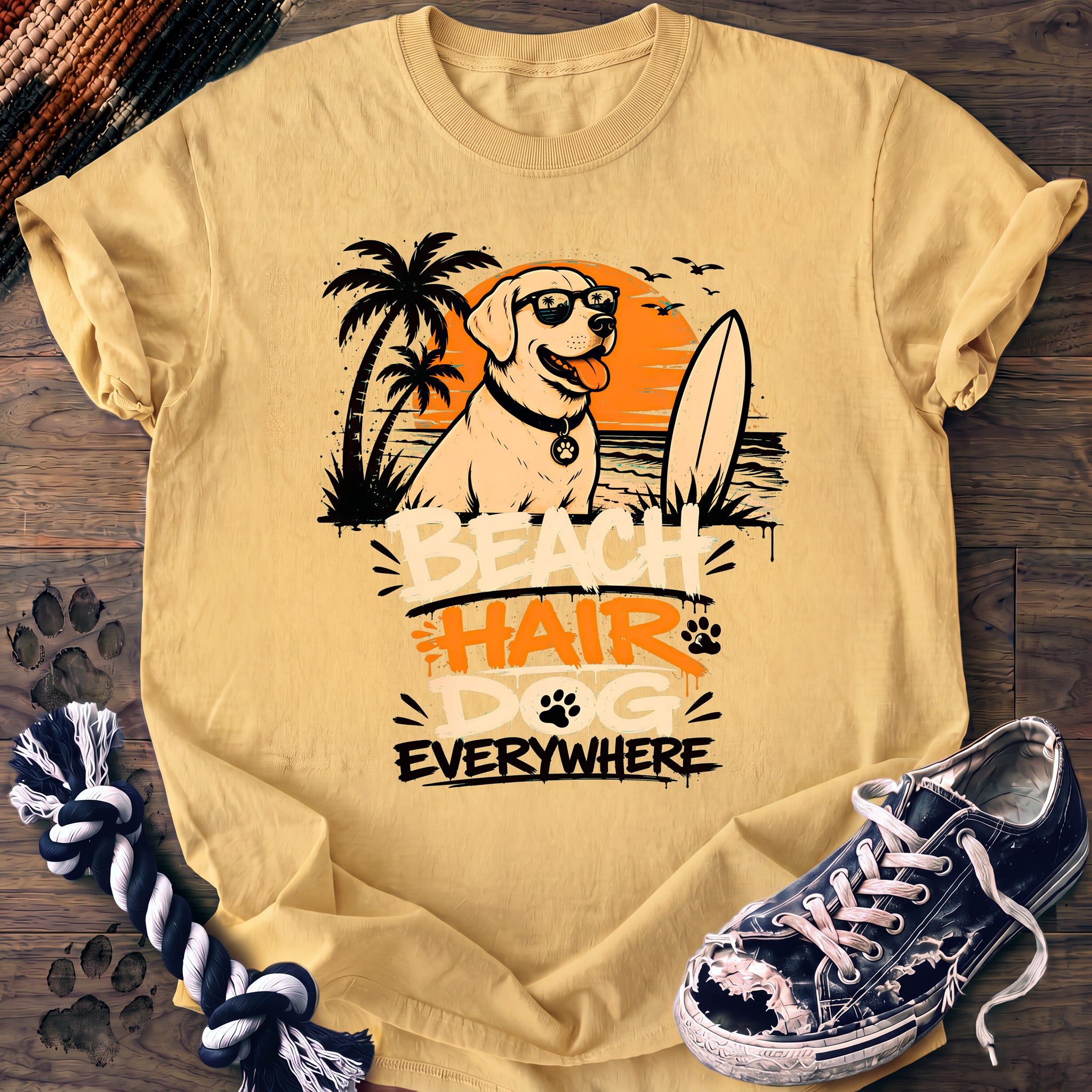 PAWSSION CLUB t-shirt in Butter color - SKU PC-0231