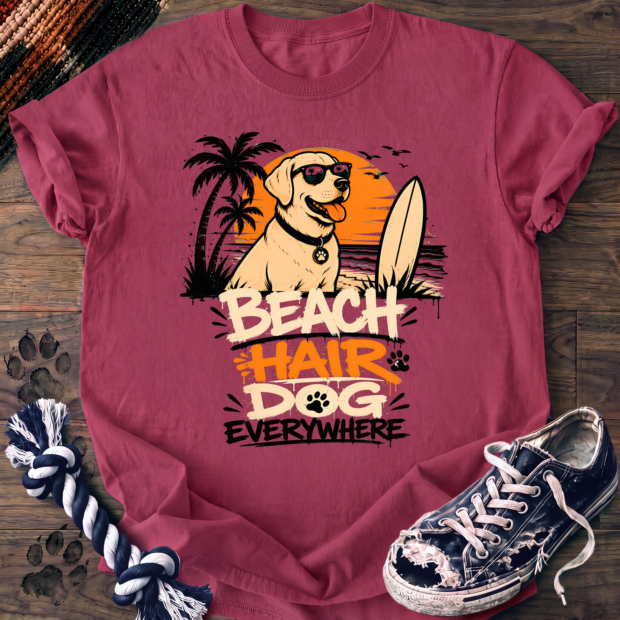 PAWSSION CLUB t-shirt in Crunchberry color - SKU PC-0231
