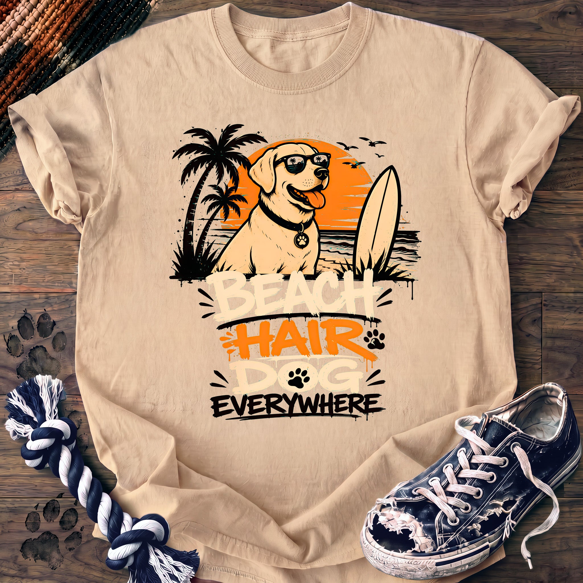 PAWSSION CLUB t-shirt in Ivory color - SKU PC-0231
