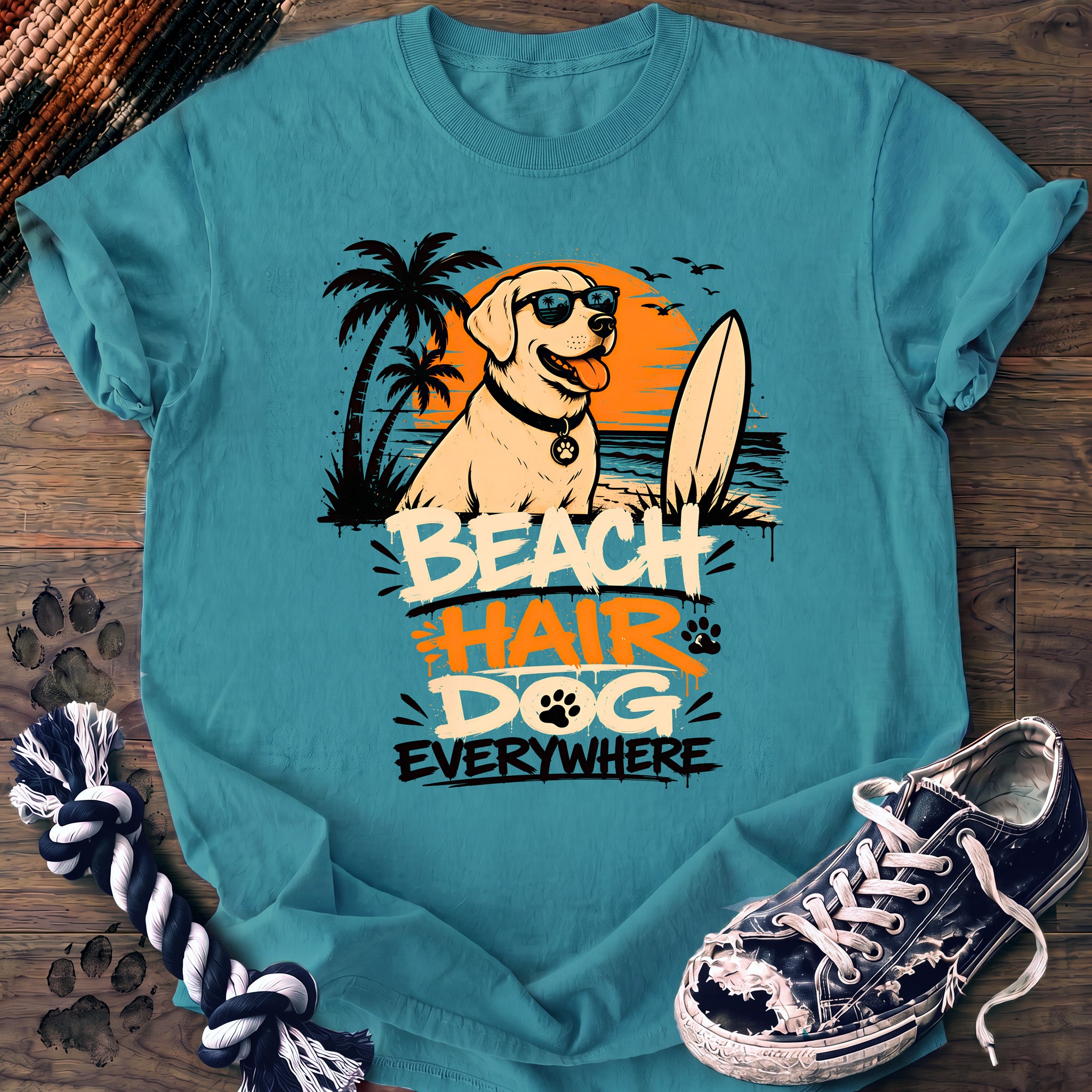 PAWSSION CLUB t-shirt in LagoonBlue color - SKU PC-0231