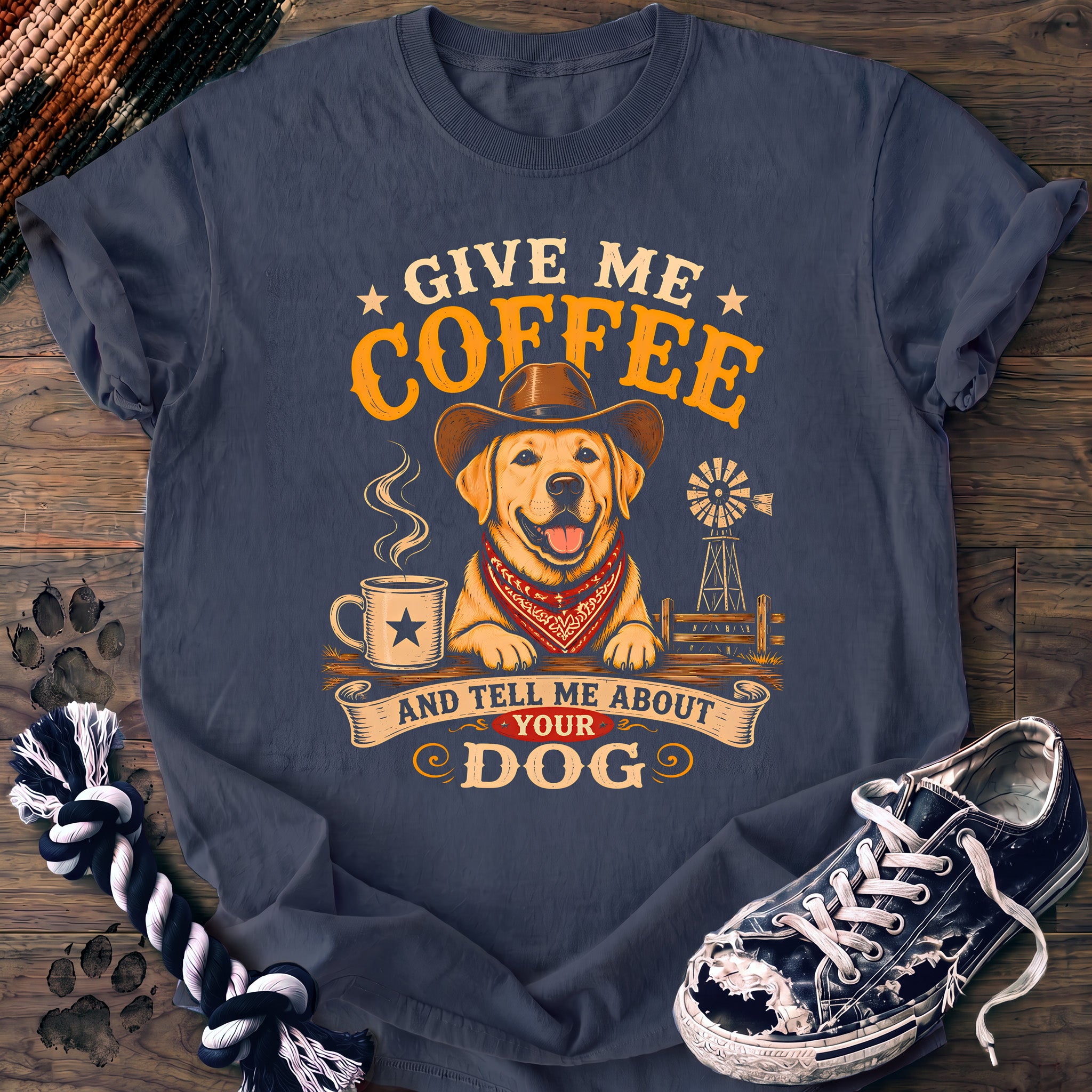 PAWSSION CLUB t-shirt in BlueJean color - SKU PC-0232