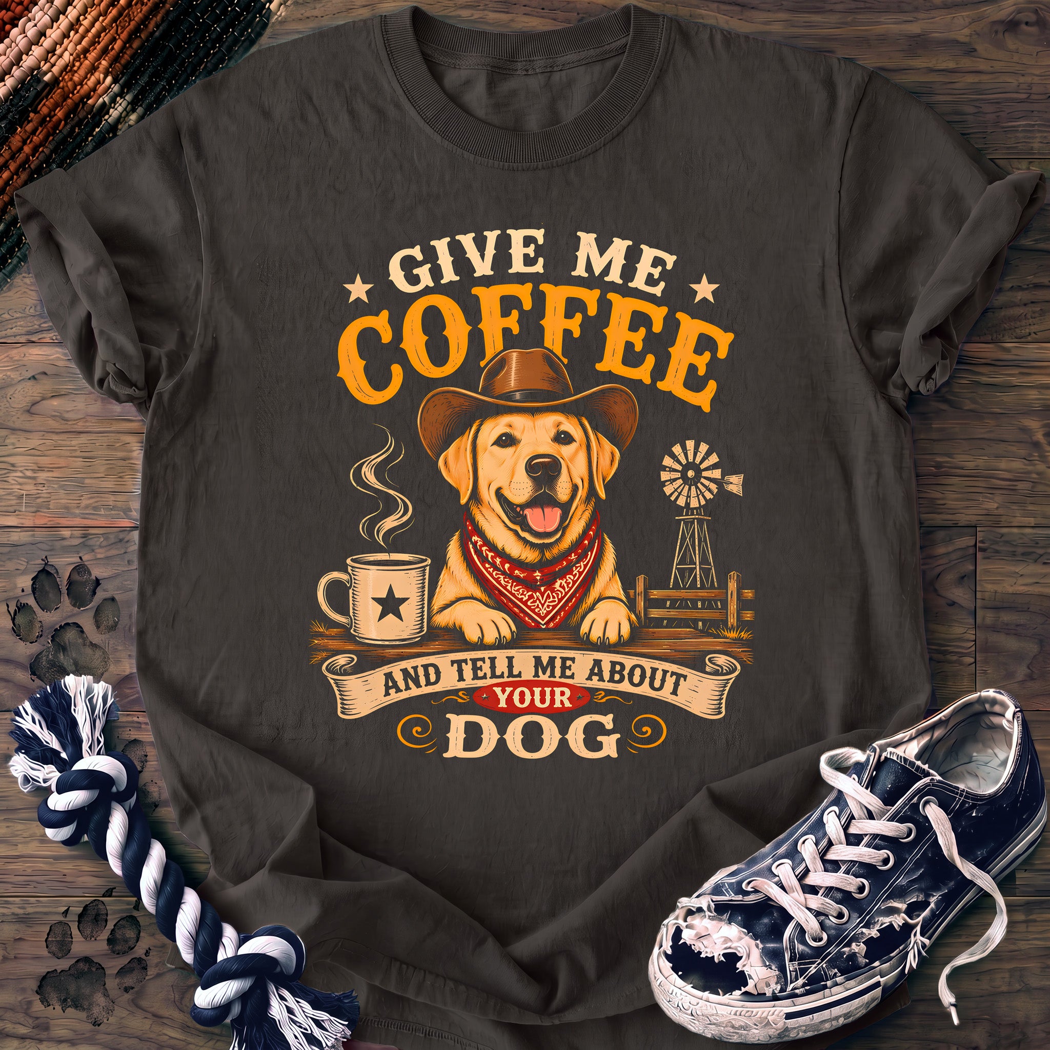 PAWSSION CLUB t-shirt in Pepper color - SKU PC-0232