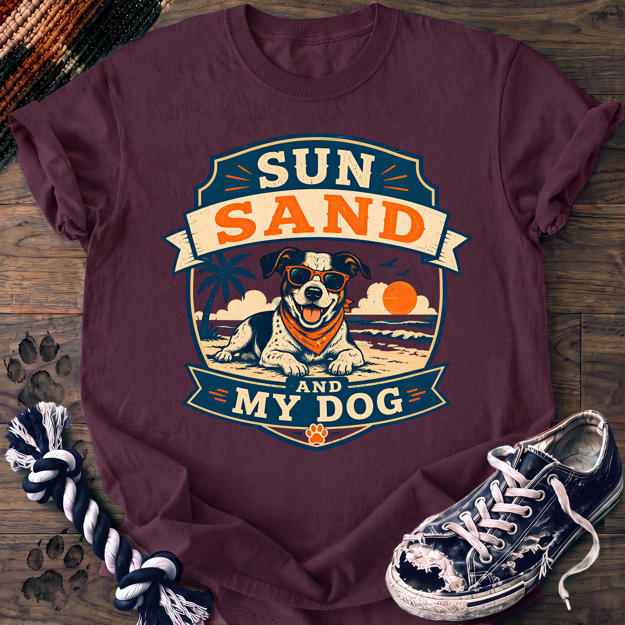 PAWSSION CLUB t-shirt in Berry color - SKU PC-0233