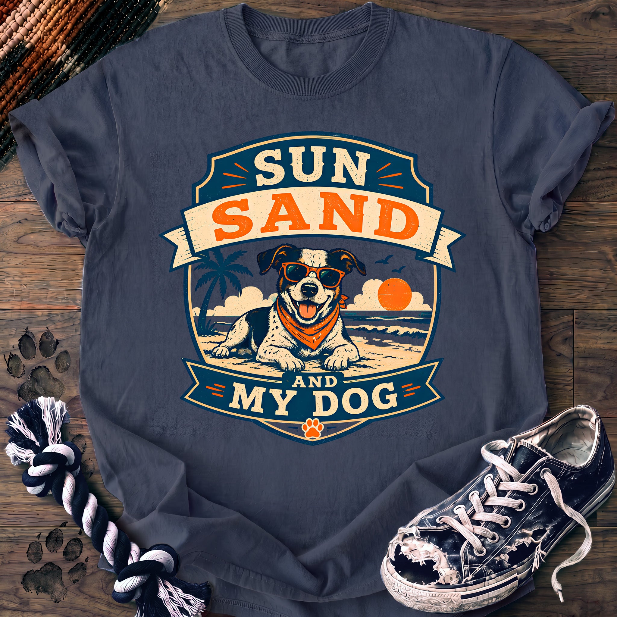 PAWSSION CLUB t-shirt in BlueJean color - SKU PC-0233