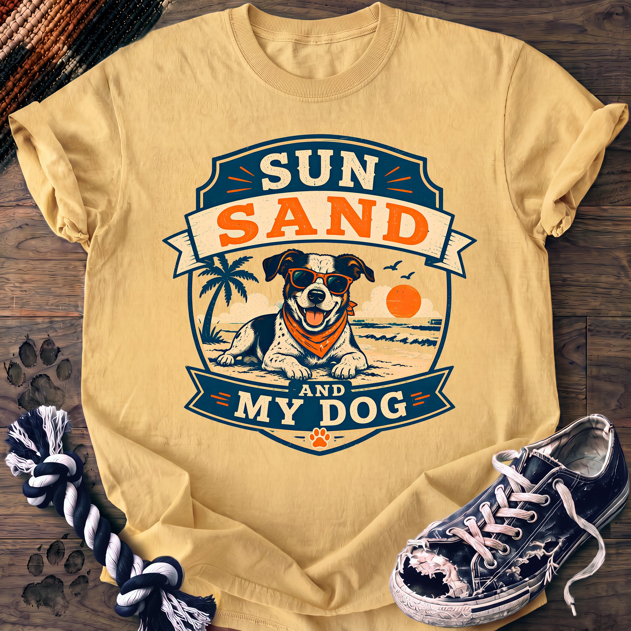 PAWSSION CLUB t-shirt in Butter color - SKU PC-0233