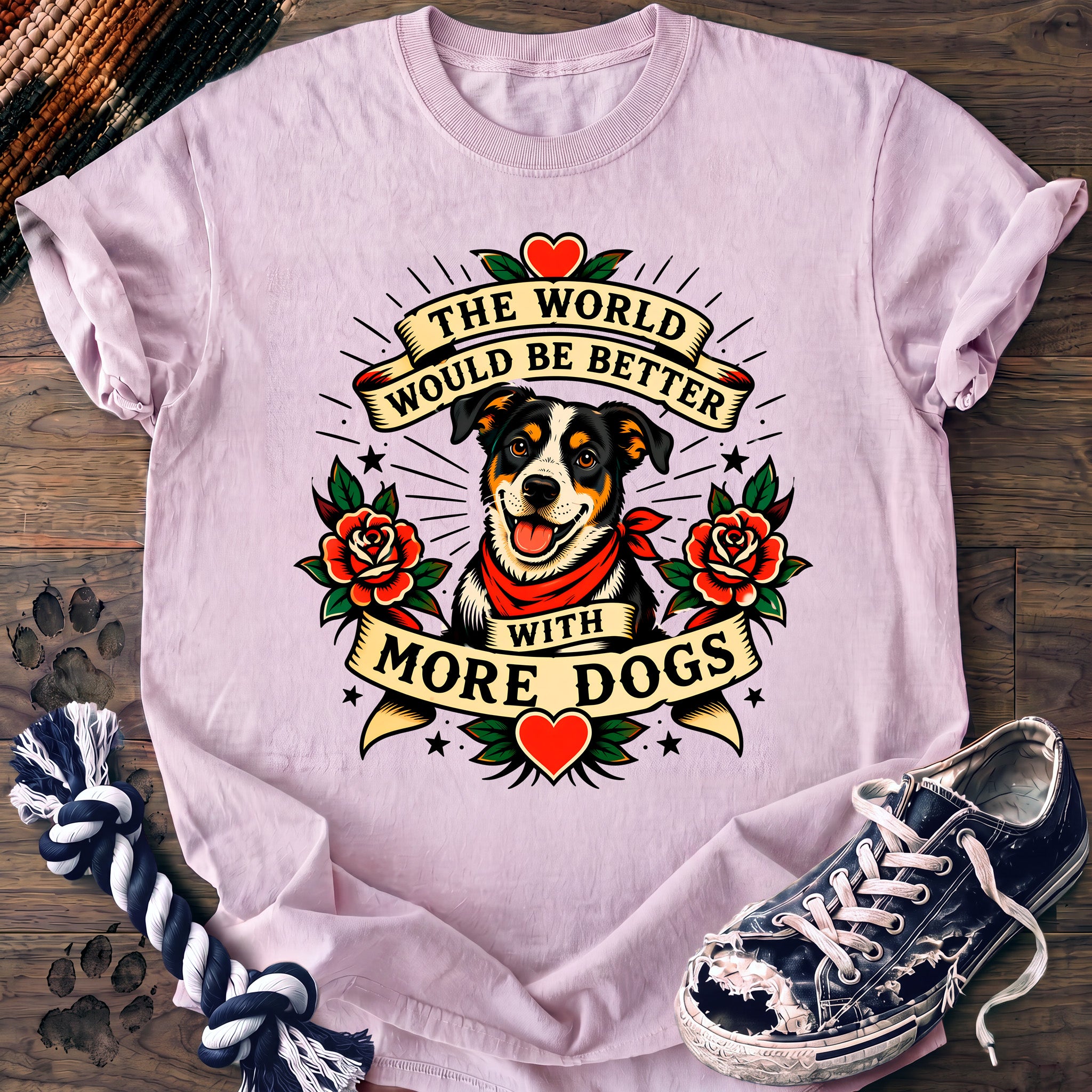 PAWSSION CLUB t-shirt in Blossom color - SKU PC-0235