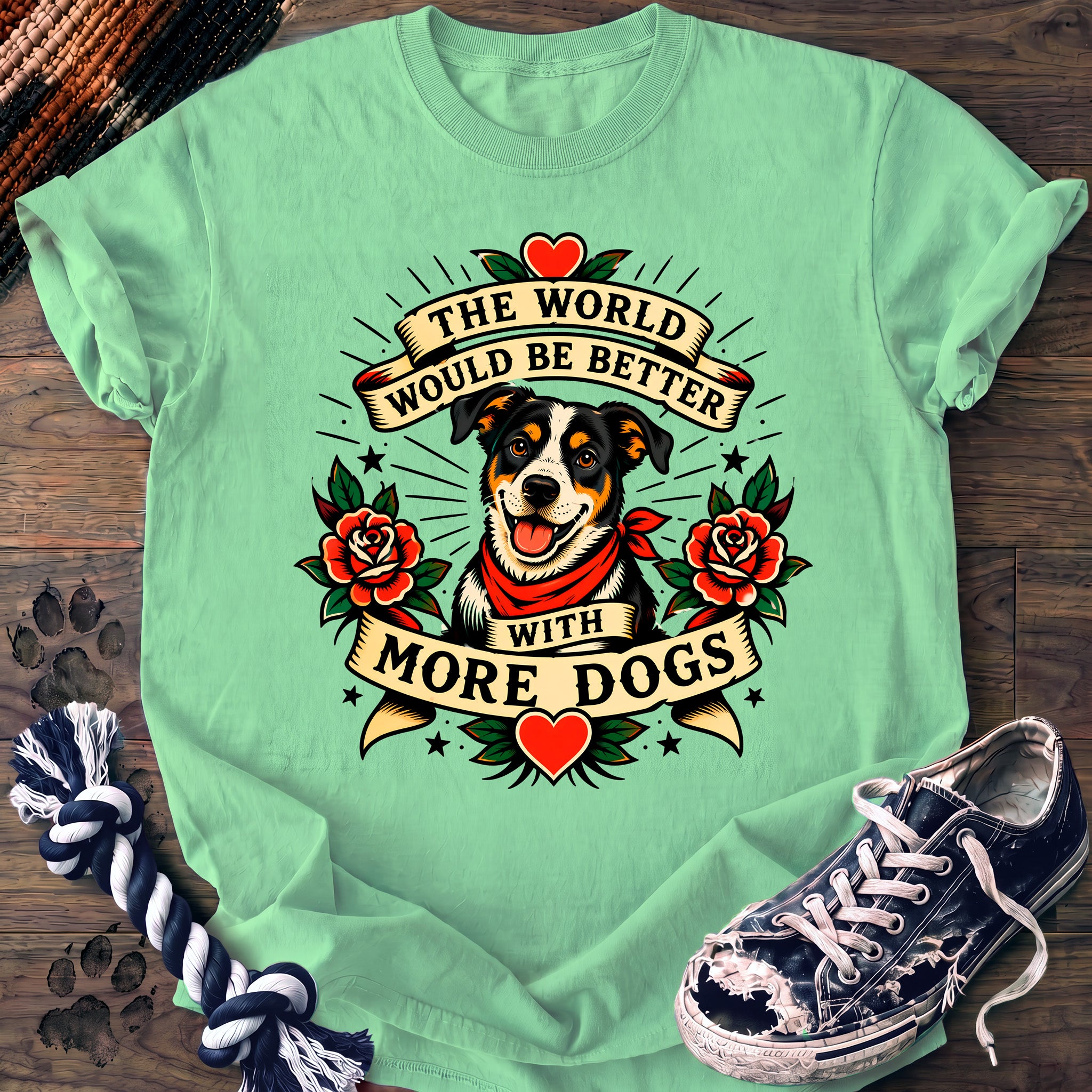 PAWSSION CLUB t-shirt in IslandReef color - SKU PC-0235