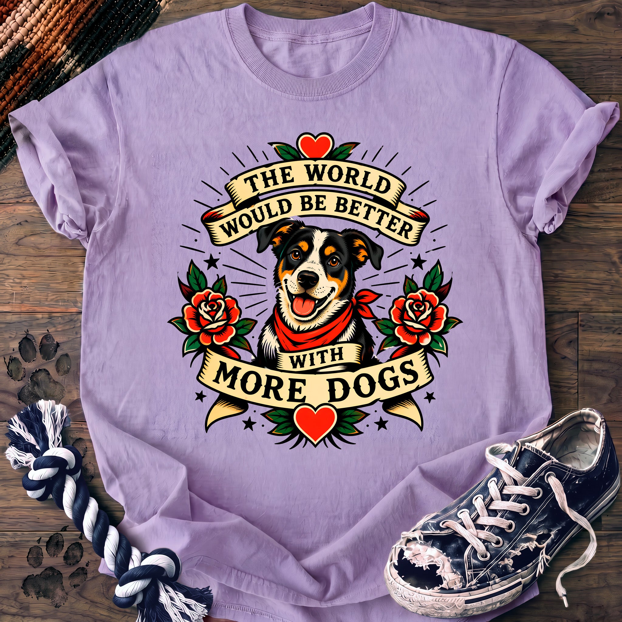 PAWSSION CLUB t-shirt in Orchid color - SKU PC-0235