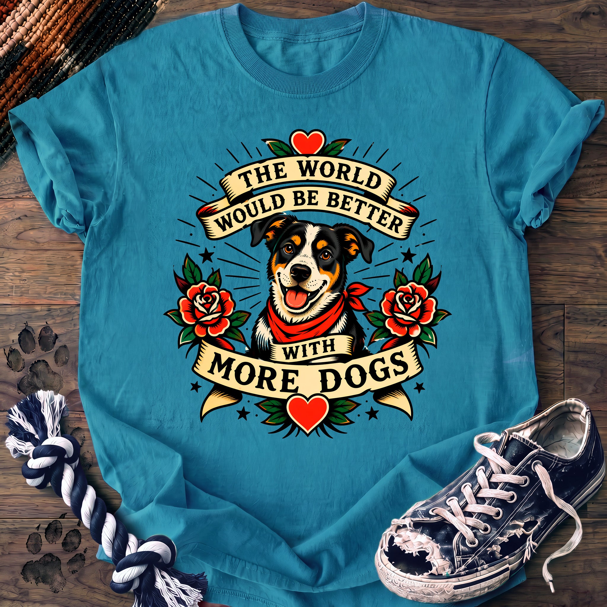 PAWSSION CLUB t-shirt in Sapphire color - SKU PC-0235