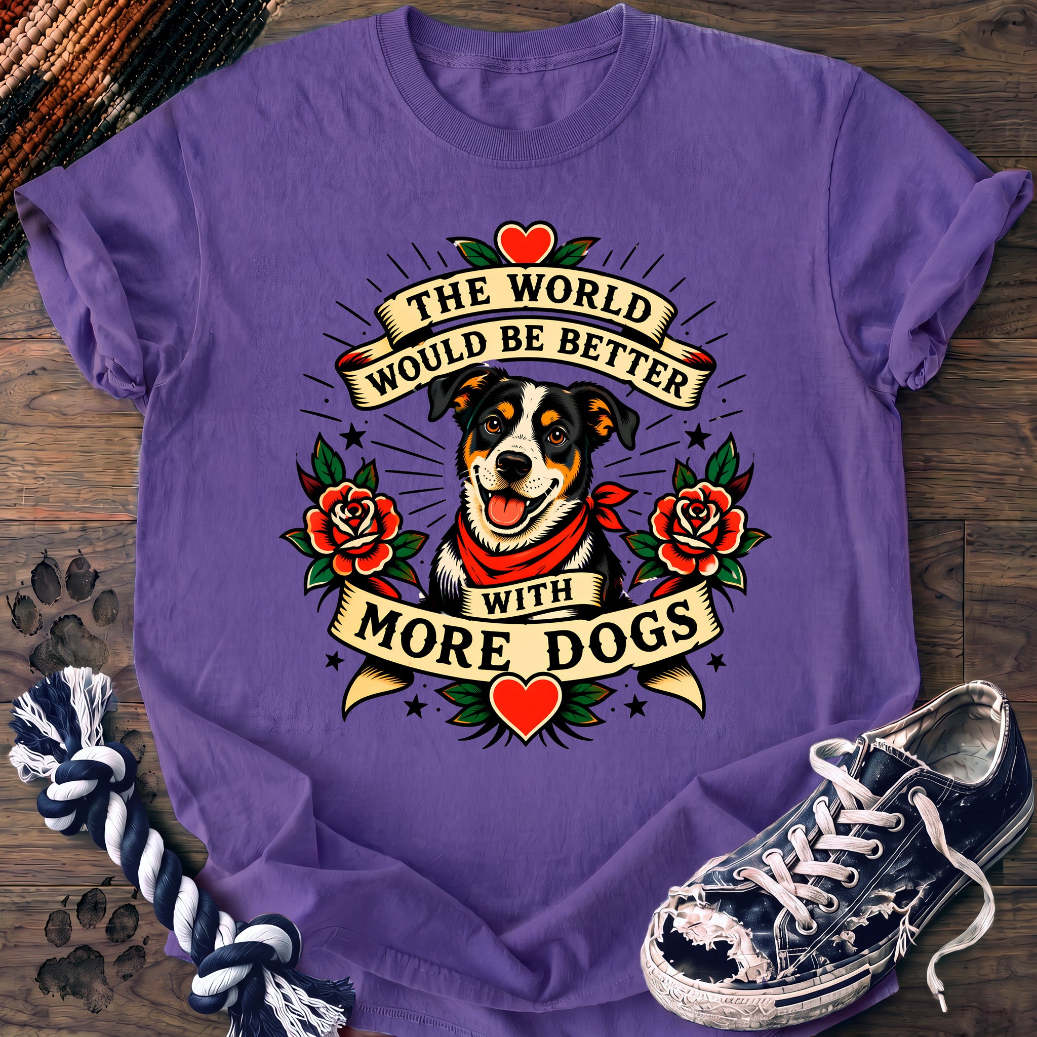 PAWSSION CLUB t-shirt in Violet color - SKU PC-0235