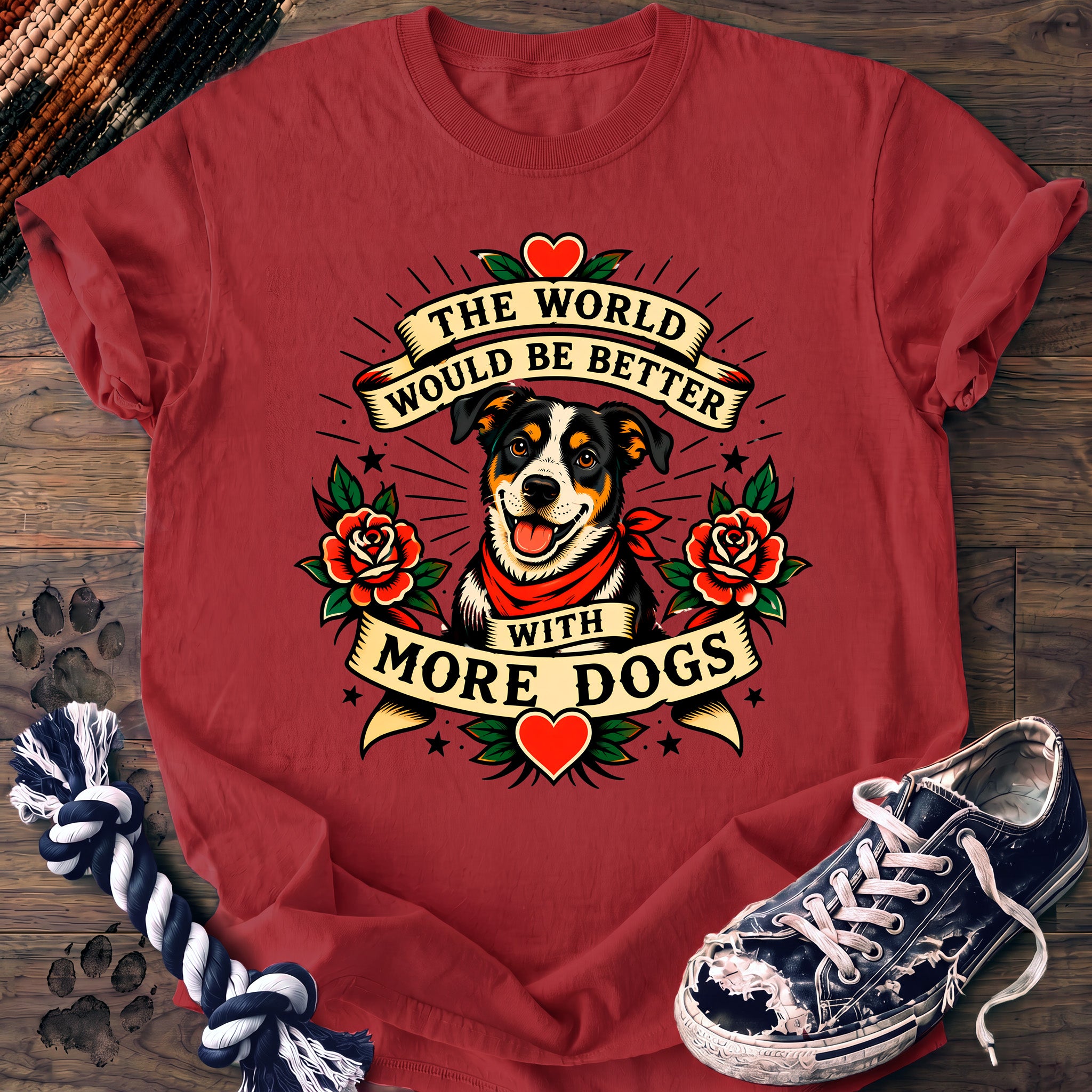 PAWSSION CLUB t-shirt in Watermelon color - SKU PC-0235