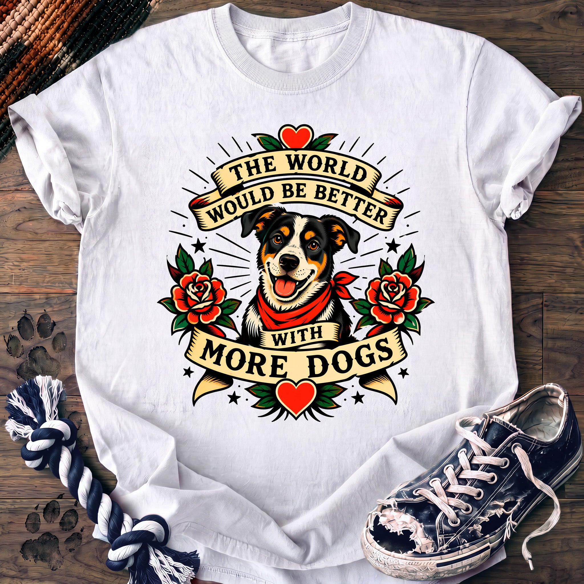 PAWSSION CLUB t-shirt in White color - SKU PC-0235