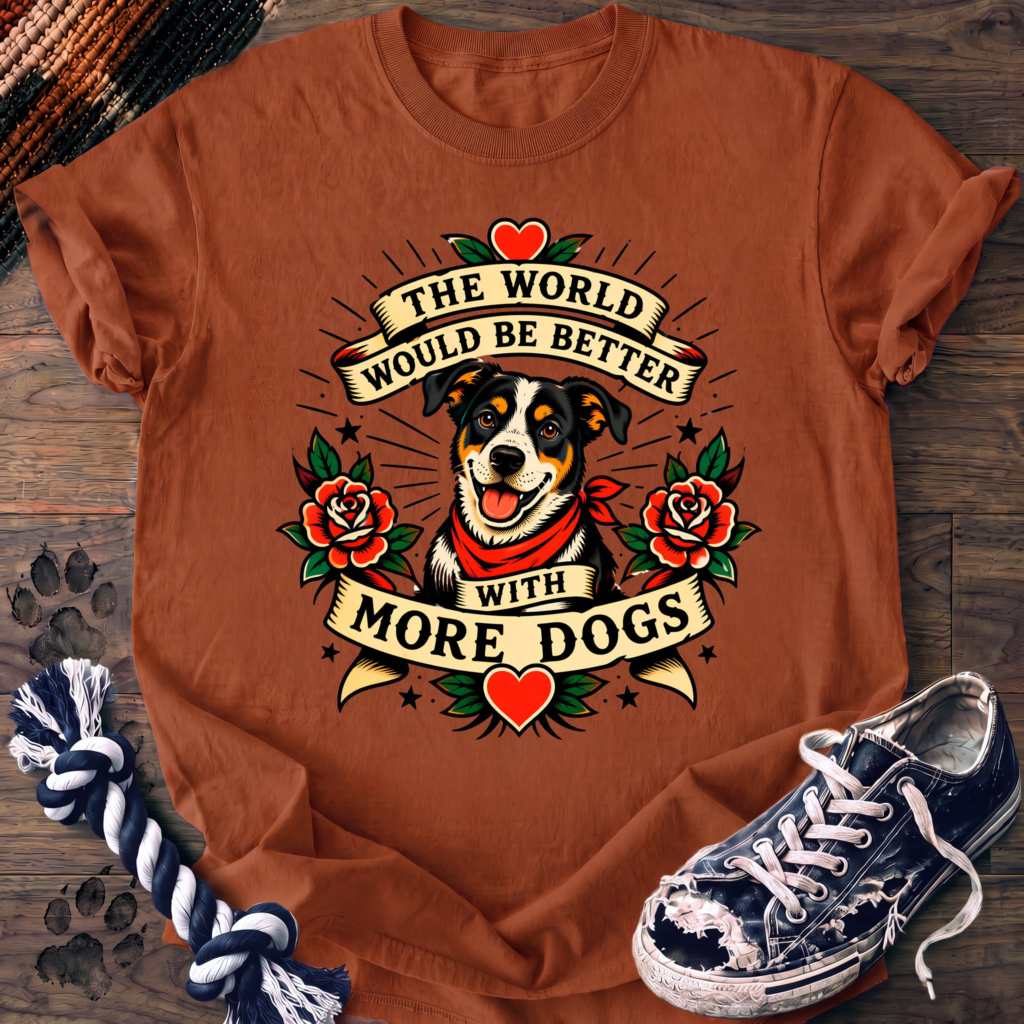 PAWSSION CLUB t-shirt in Yam color - SKU PC-0235