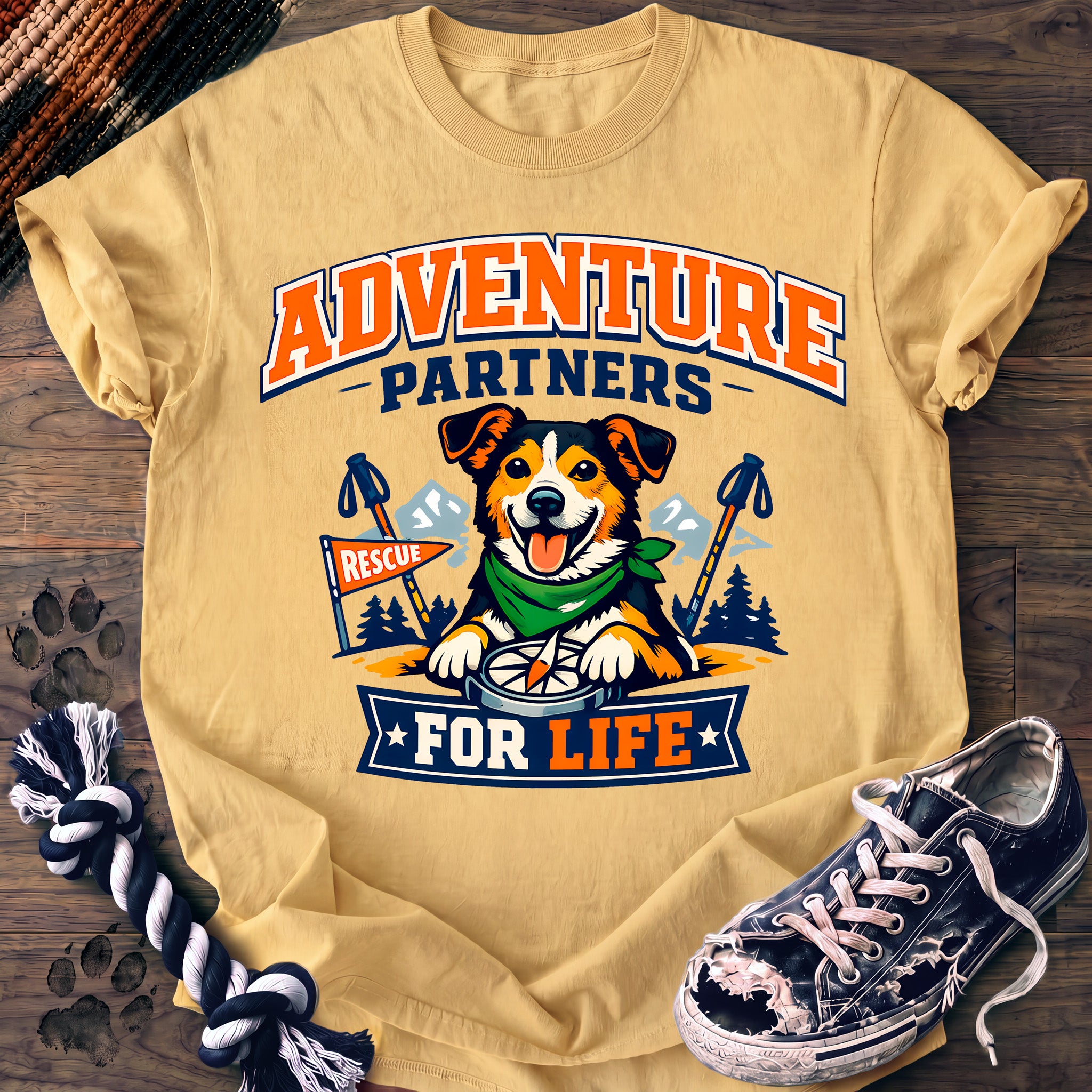 PAWSSION CLUB t-shirt in Butter color - SKU PC-0237